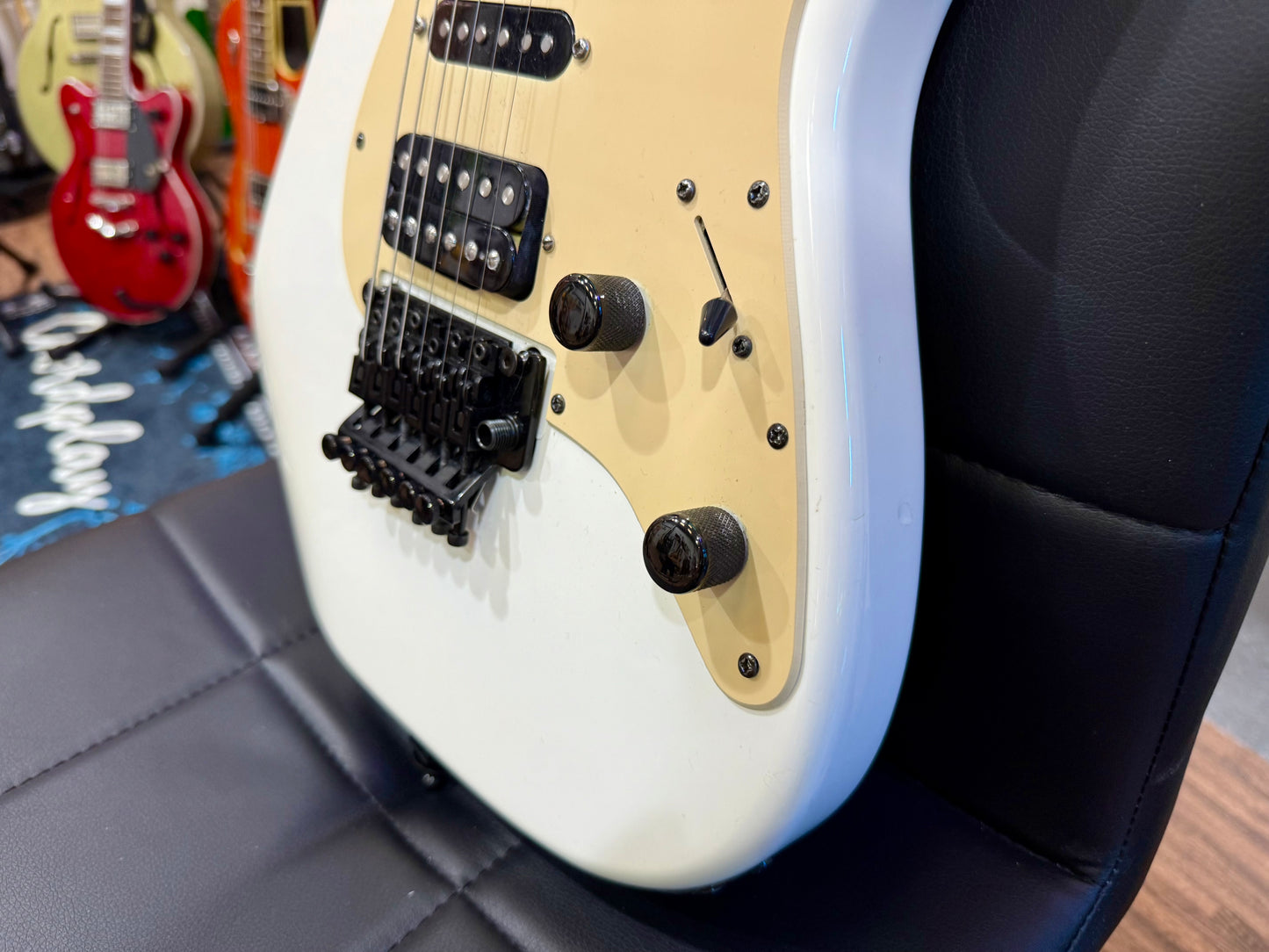 🔥 2013 ROSEWOOD 🔥 Jackson Adrian Smith SDX Snow White~ Iron Maiden Signature!