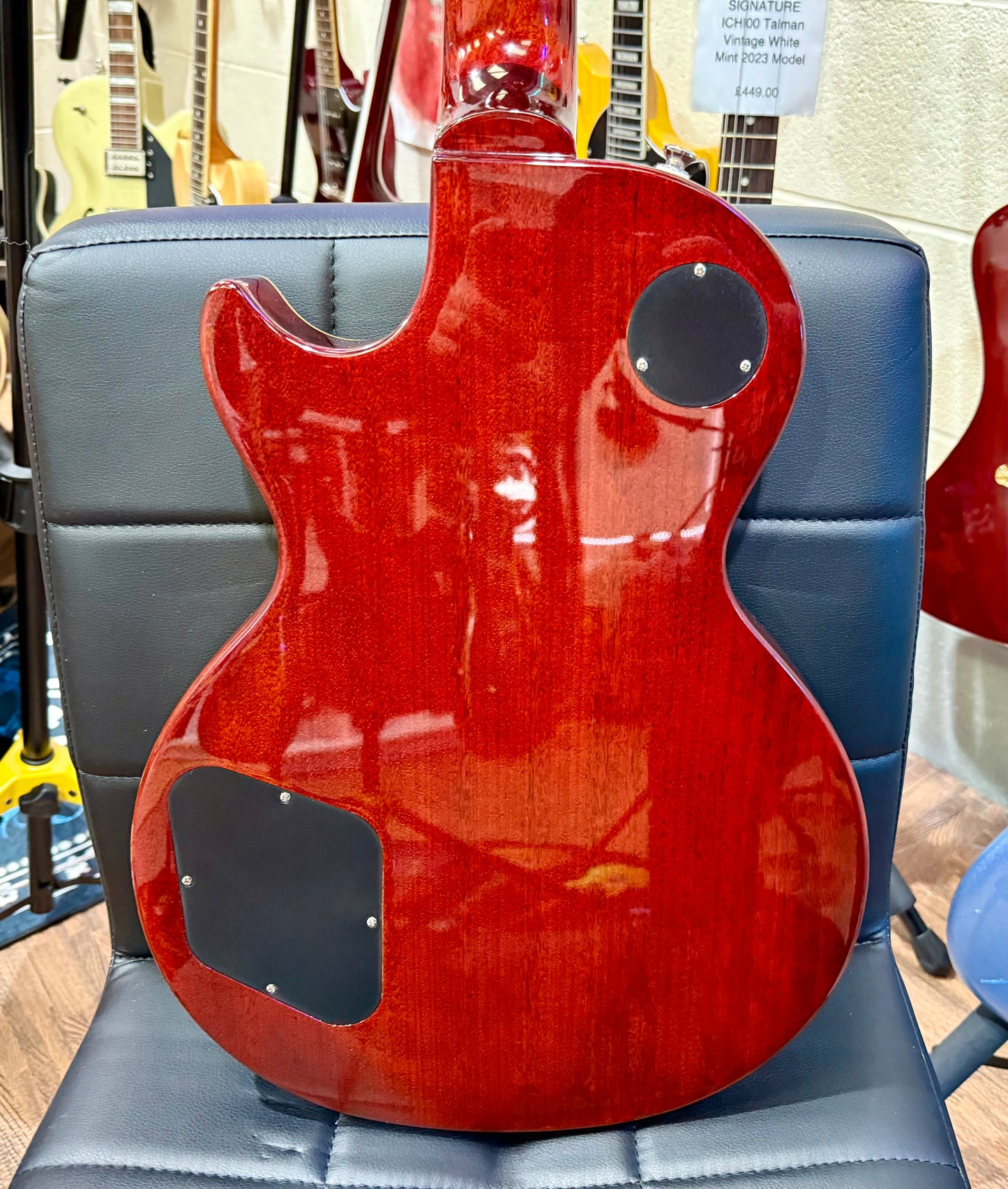 🌟MINT 2025🌟 Epiphone Les Paul Standard 50s Figured~ Washed Cherry Sunburst!