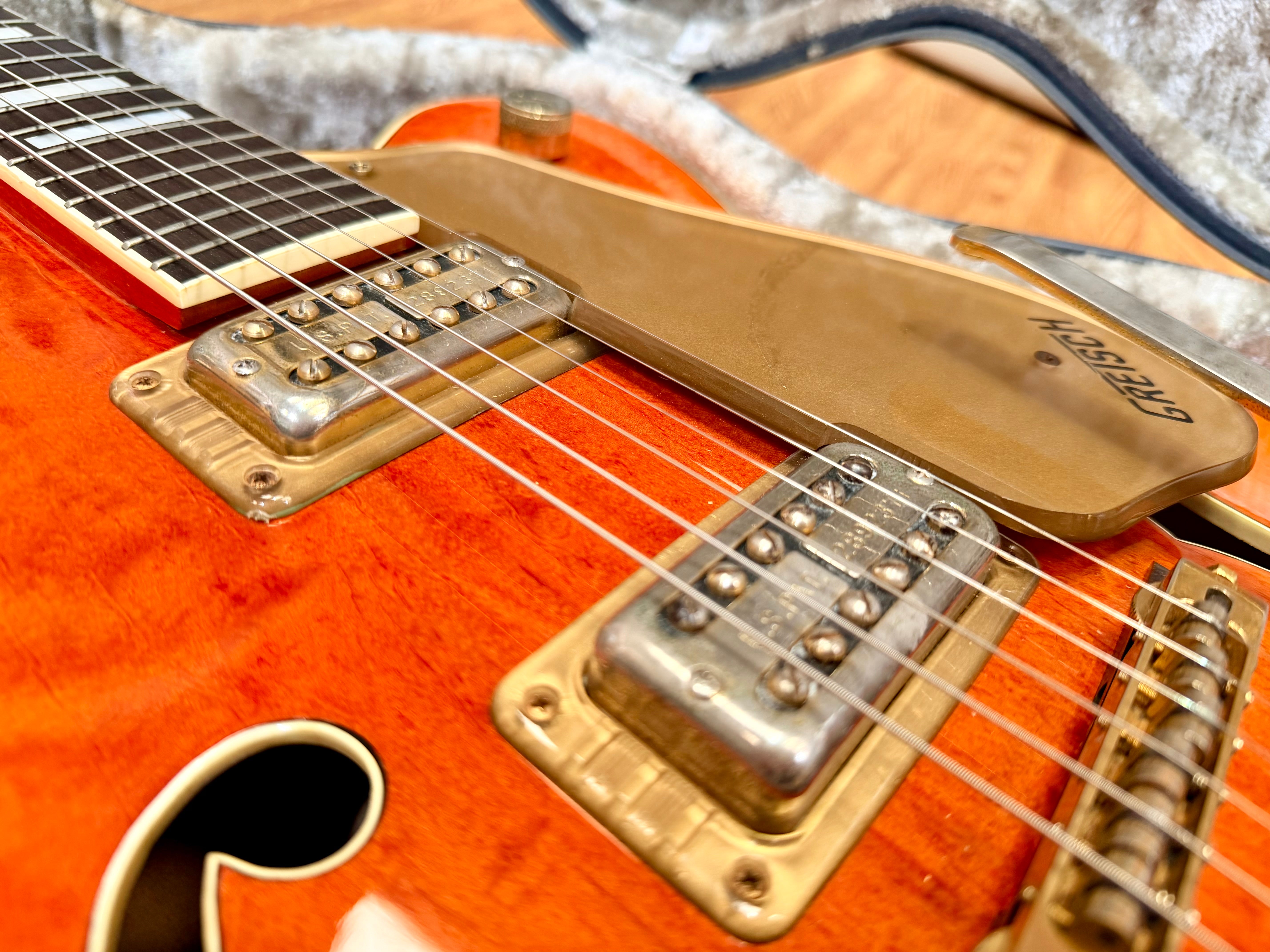 ✨1990✨ Gretsch 6120 Nashville Western Orange MIJ Terada~ Bigsby~ Japan + Case!