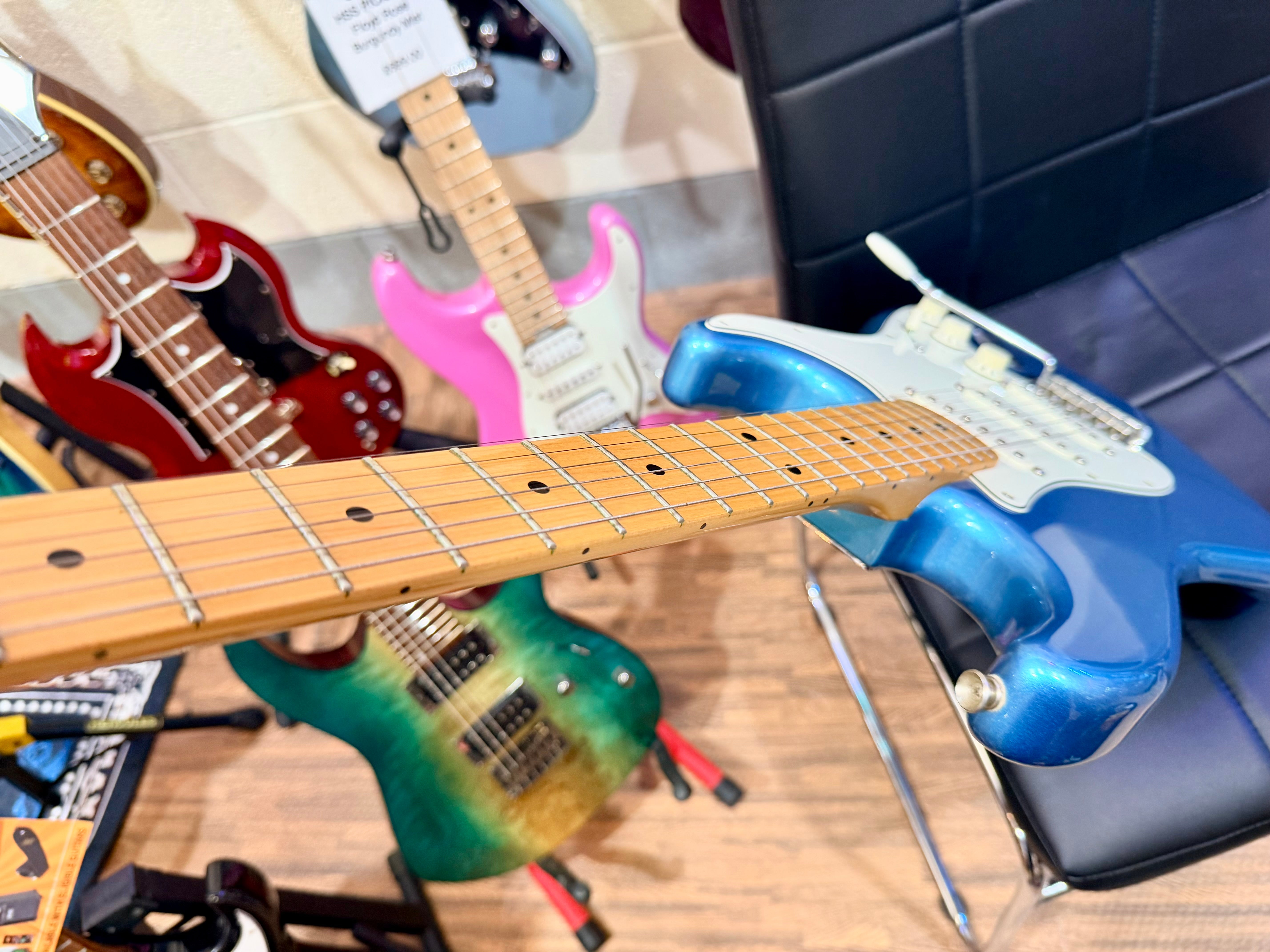 🌟2017🌟 Fender Standard Stratocaster~ Mexican MIM Strat~ Tidepool Blue Guitar!