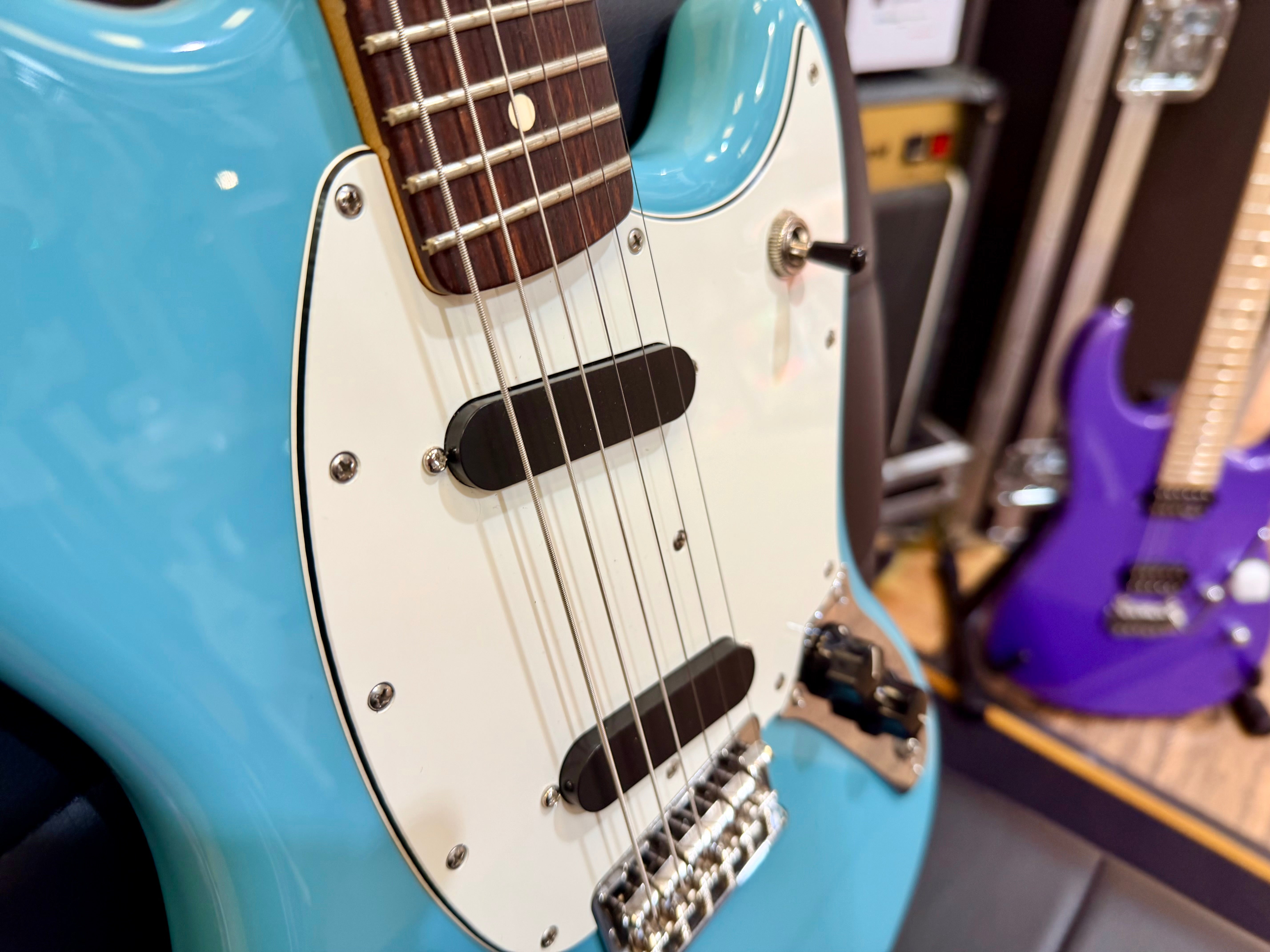 ✨2024✨ Fender Player II Mustang~ Aquatone Blue Electric Guitar~ Mexican MIM!