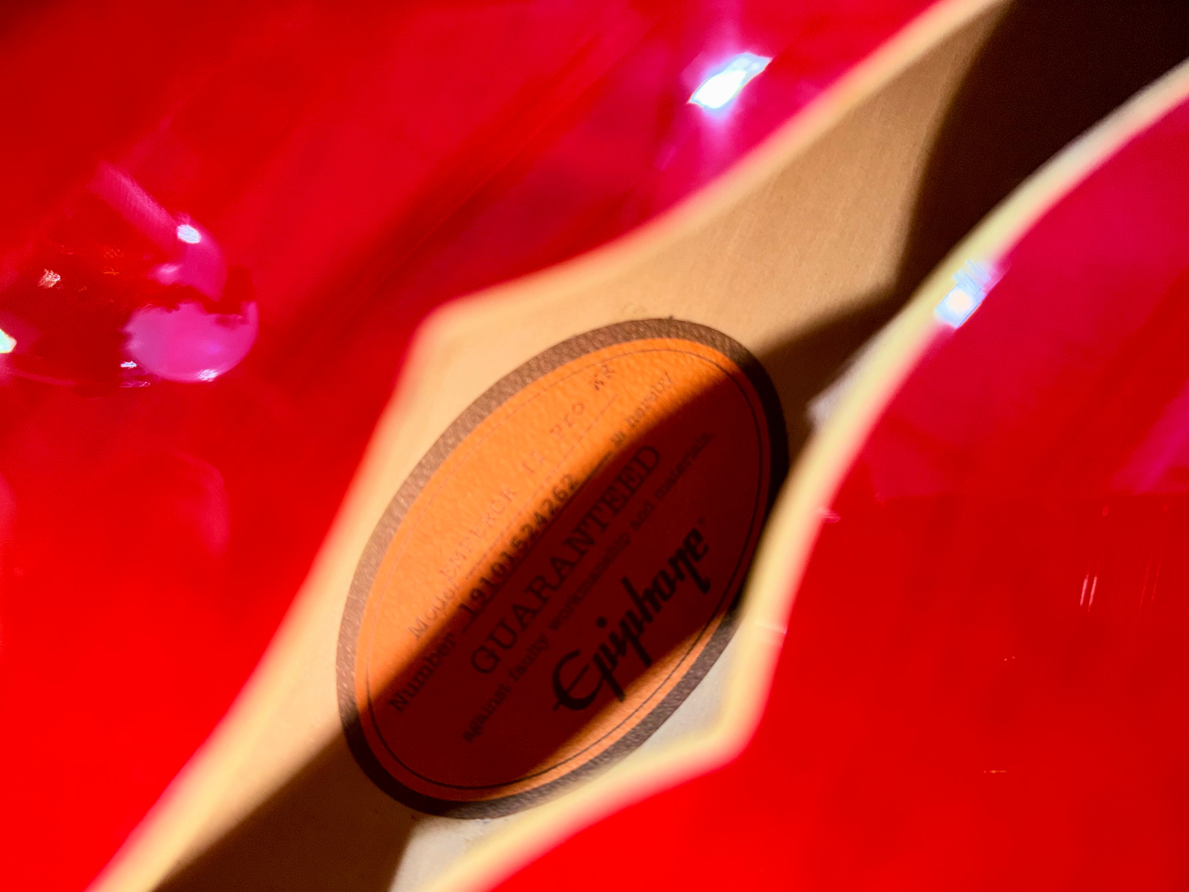 🔥MINT 2019🔥 Epiphone Joe Pass Emperor II Pro~ Rare Wine Red Hollowbody + Hard Case