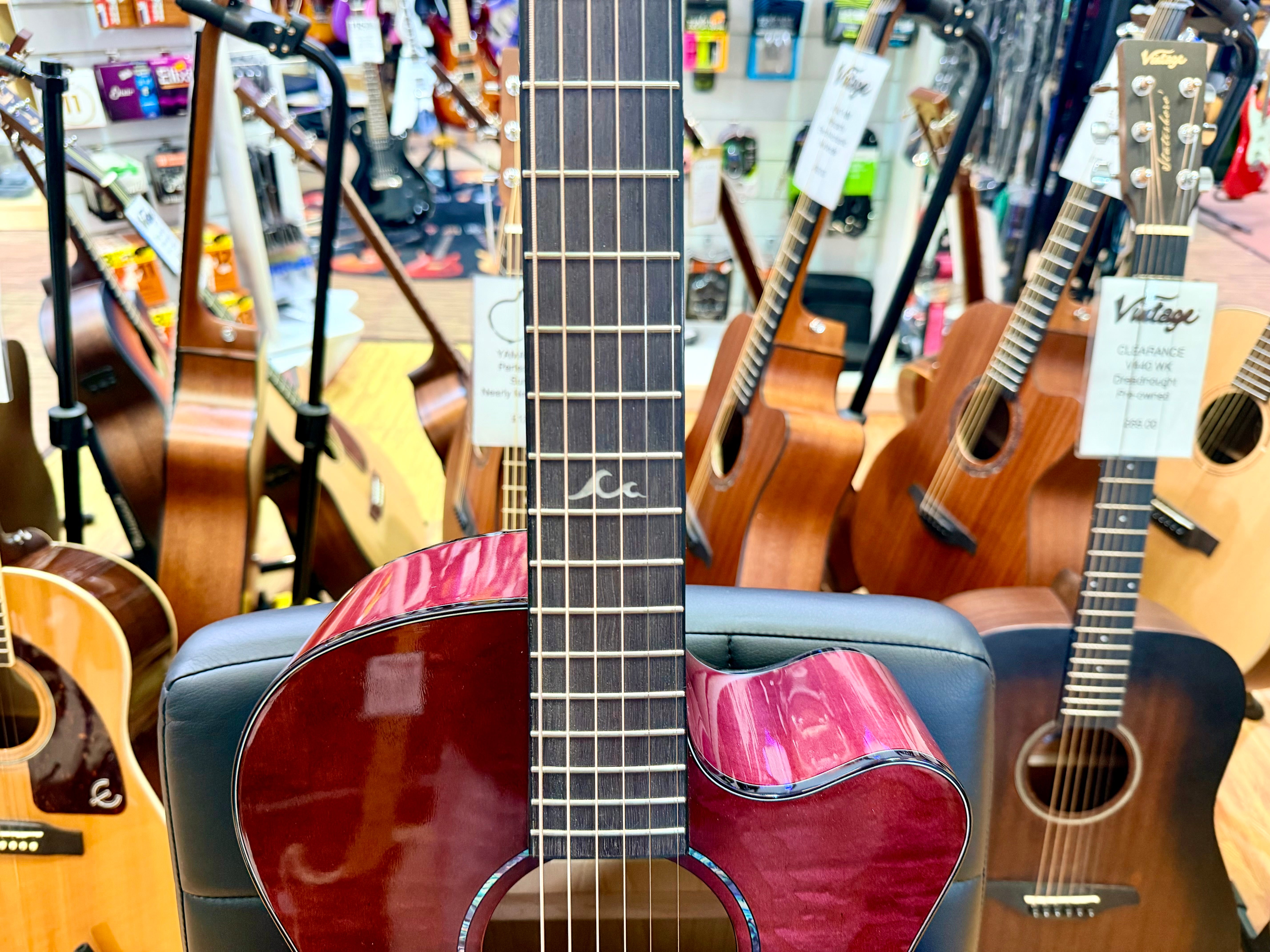 ✨2024✨ Tanglewood TA4CE Azure Super Folk Electro Acoustic~ Foxglove Purple!