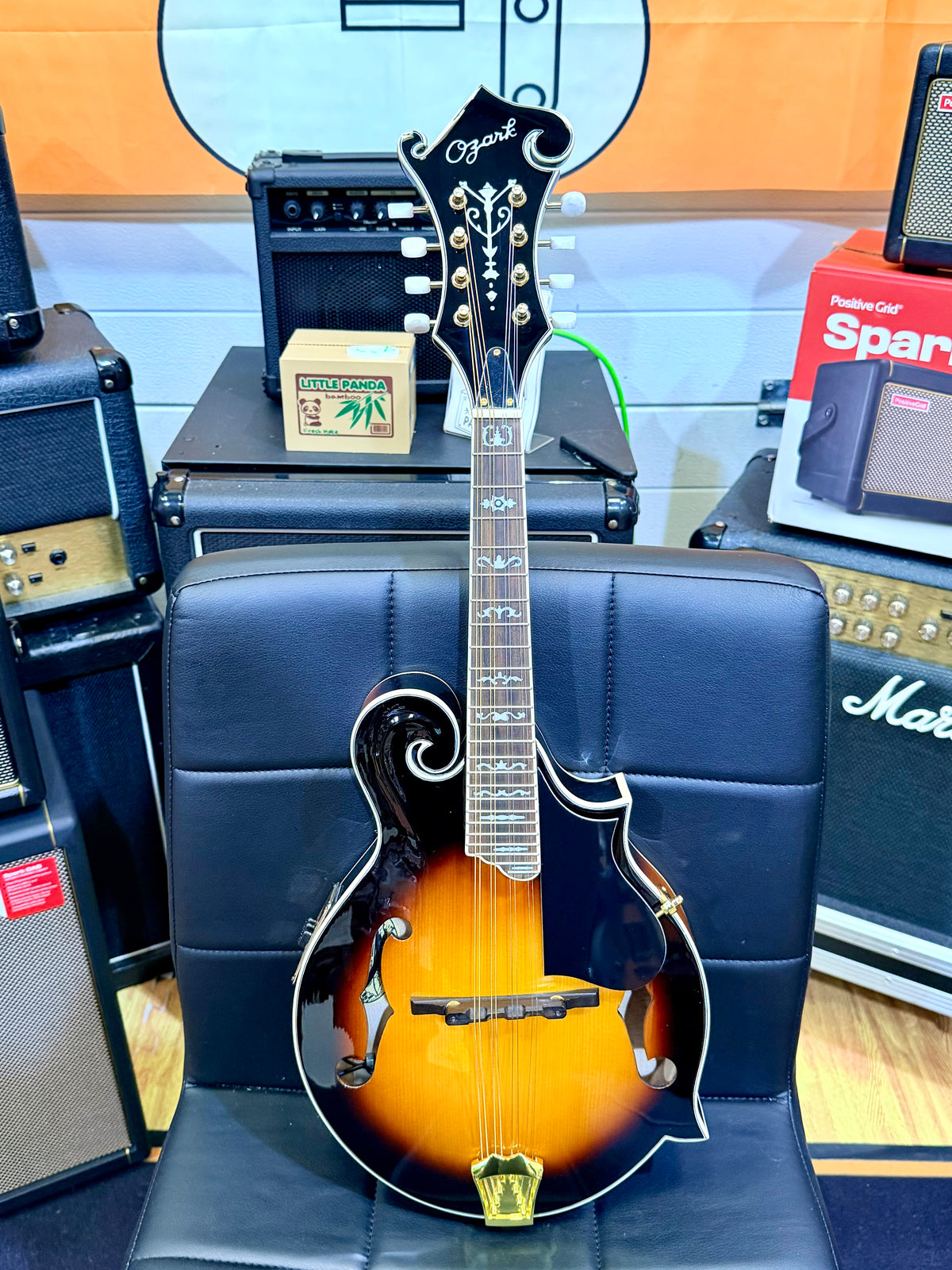 ✨MINT✨ Ozark 2255E F-Style Electro Acoustic Mandolin~ Sunburst + Gig Bag!
