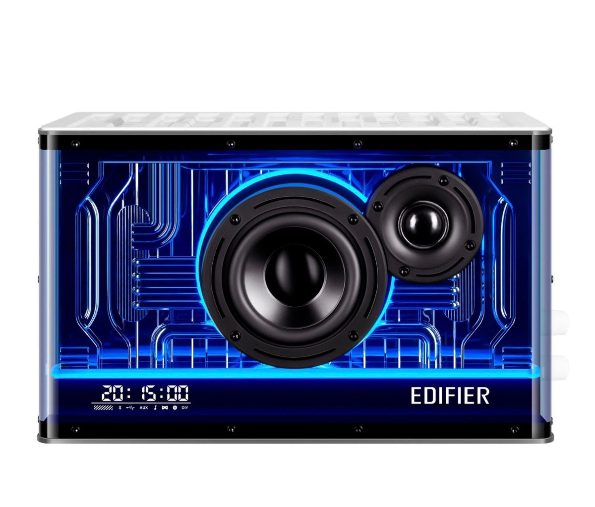 Edifier QD35 Tabletop Bluetooth Speaker With GaN Wireless Charger - White