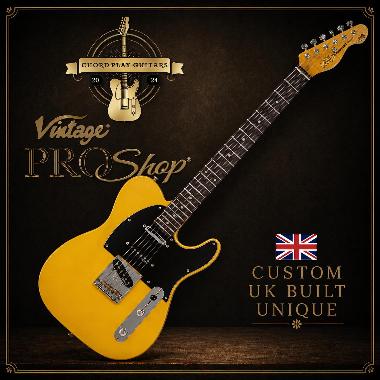 π¬π§ Vintage V52 ProShop Nashville Style Tele Butterscotch UK Built Unique π¬π§