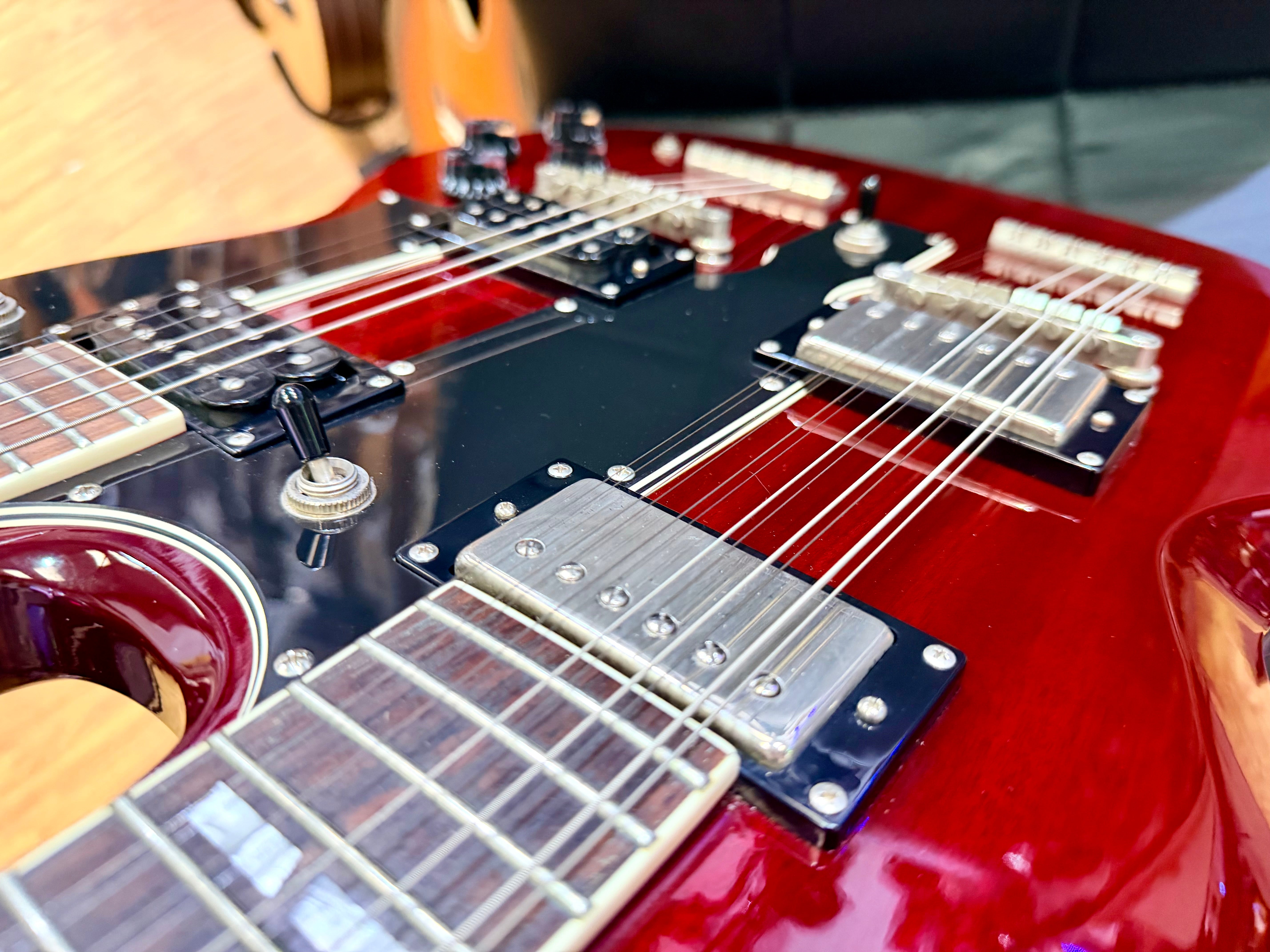 ⚡️RARE⚡️ Epiphone G-1275 Double Neck Cherry~ 2014 Limited Edition 6/12 String!