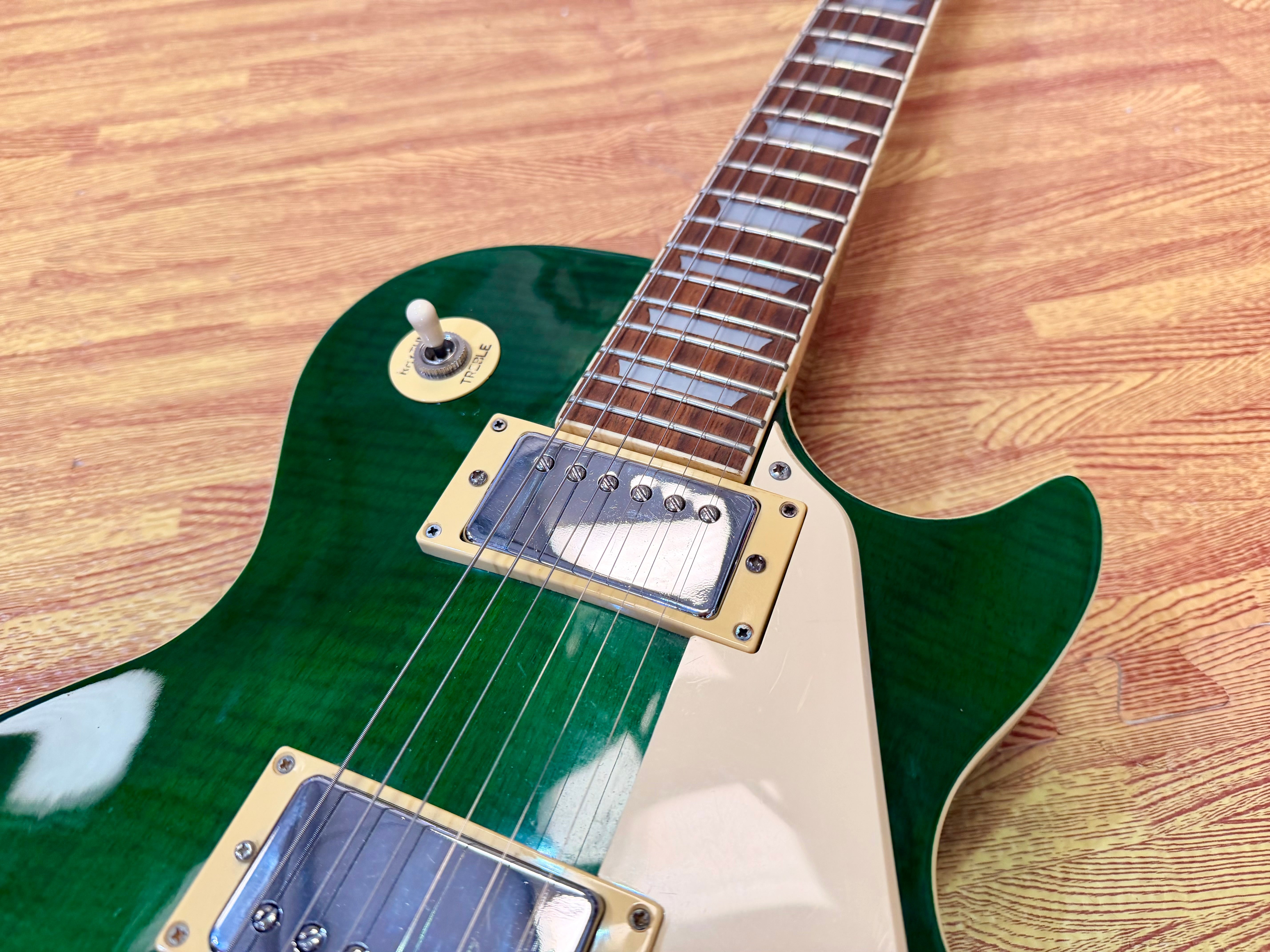 π₯1998π₯ Korean Epiphone Les Paul Standard~ Limited Edition Translucent Green!