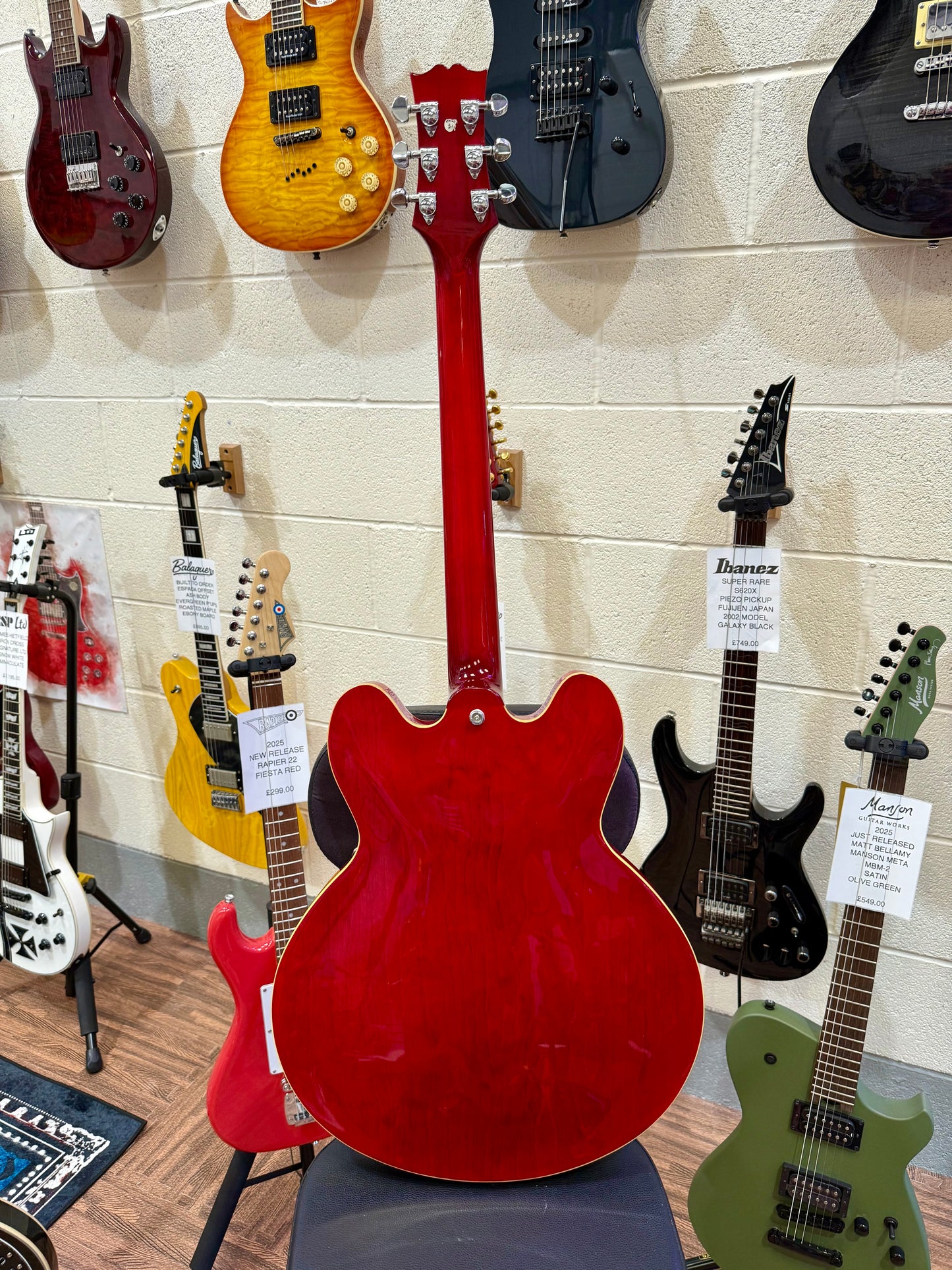 🎸LOVELY🎸 Tanglewood TH-502 CH~ Semi-Hollow Electric Guitar~ Cherry Red!