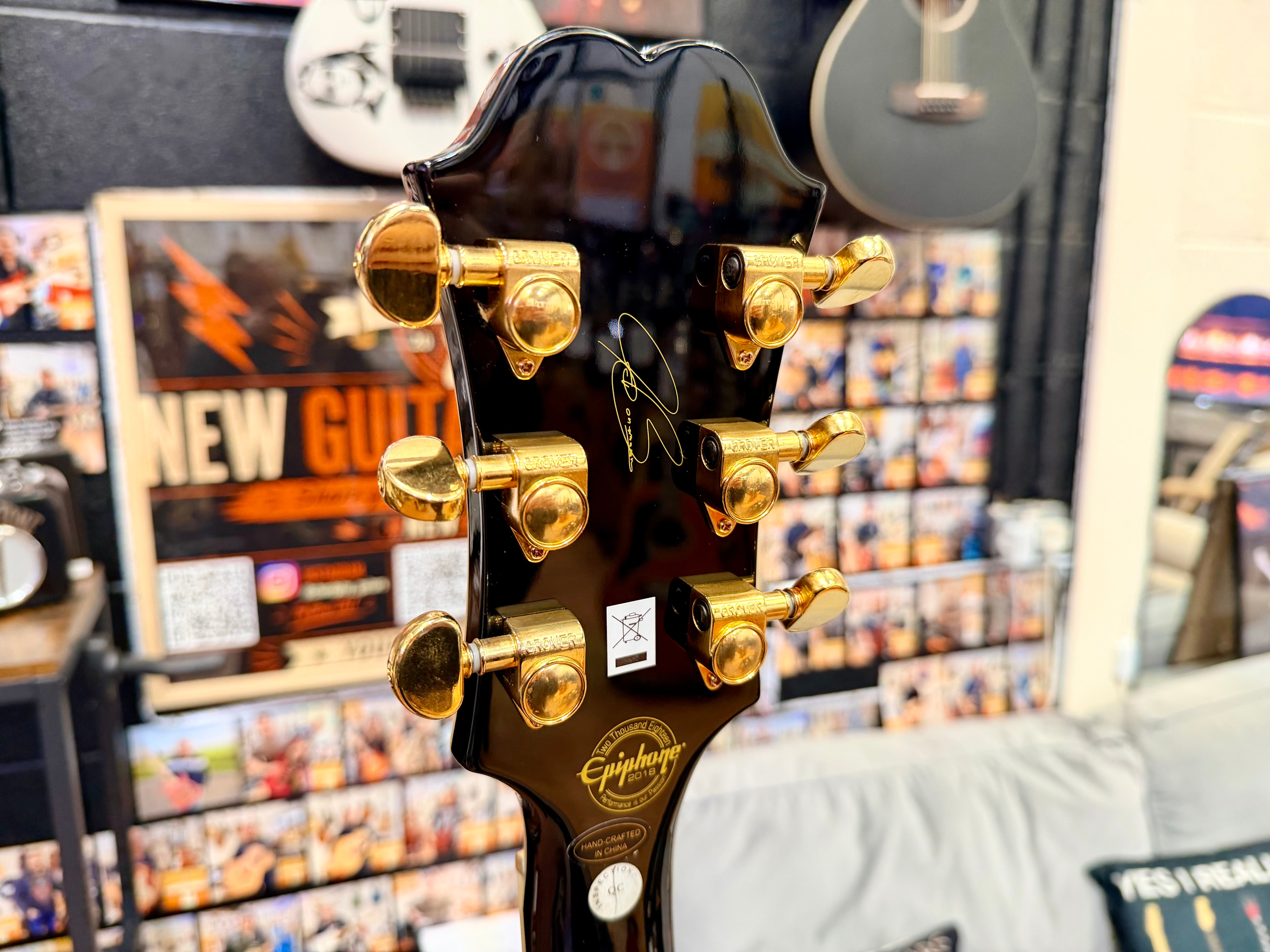 🔥2018🔥 Epiphone Joe Bonamassa ES-355 Limited Edition Black + OHSC & Signed COA