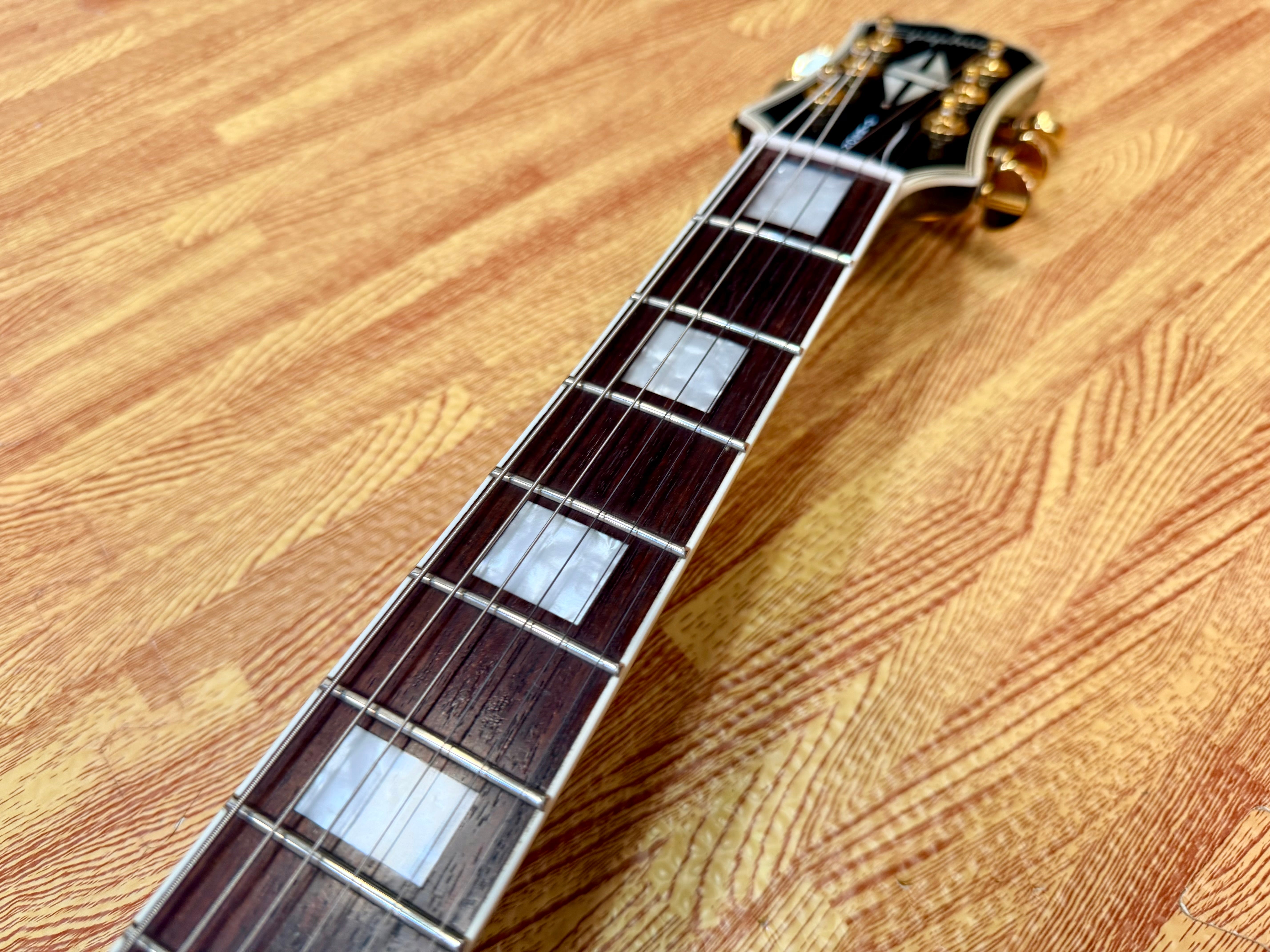 ✨2003✨ Epiphone Les Paul Custom~ Ebony~ Unsung Korea~ Black & Gold~ Cherished!
