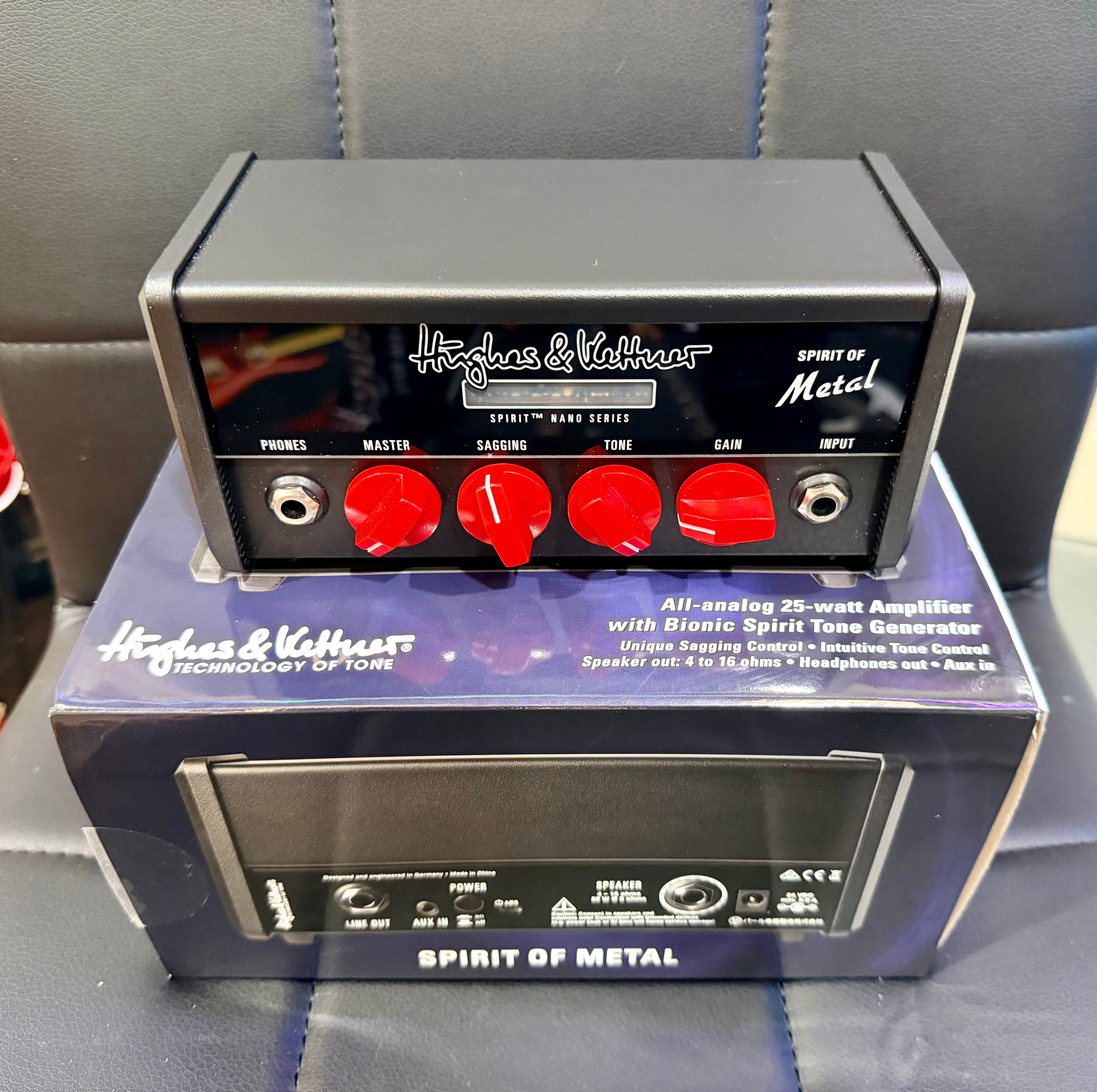 🎸 Hughes and Kettner Spirit of Metal Nano Amplifier Head~ Mini Amp 50w 🎸