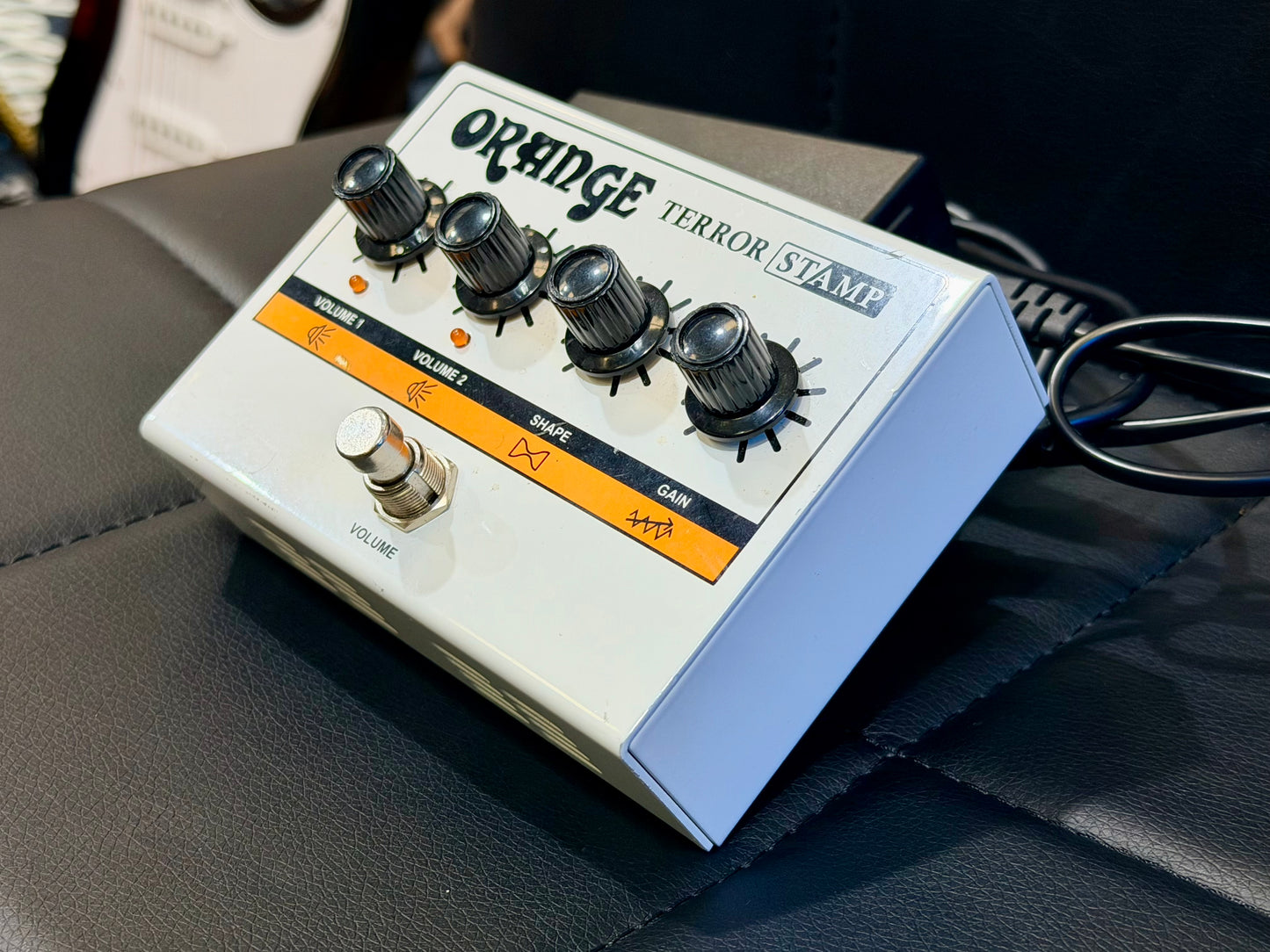 π Orange Terror Stamp 20W Valve Hybrid Guitar Amp Pedal~ White + PSU π