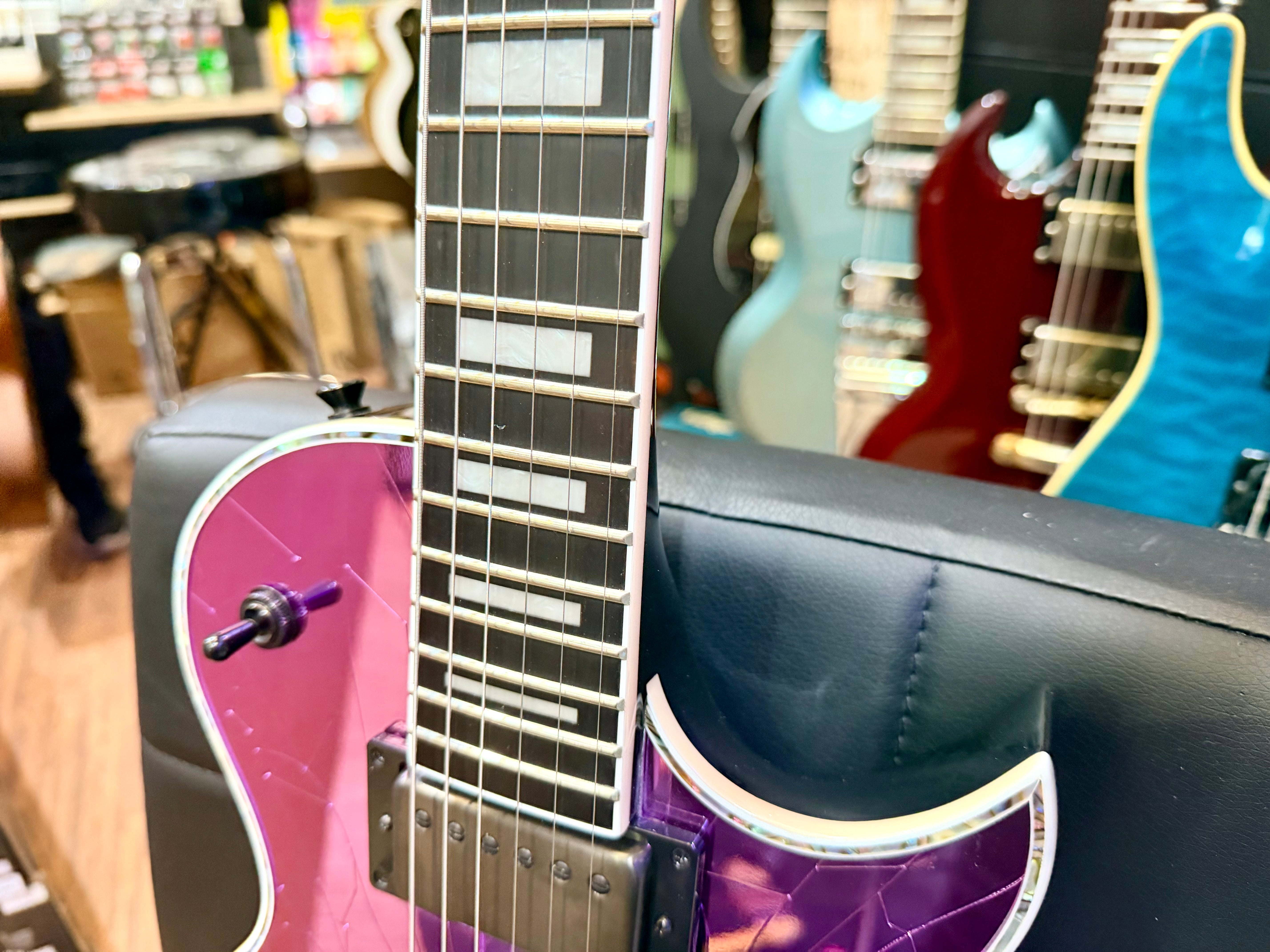 π₯2021π₯ Jackson Pro Series Marty Friedman MF-1 Purple Cracked Mirror Signature!