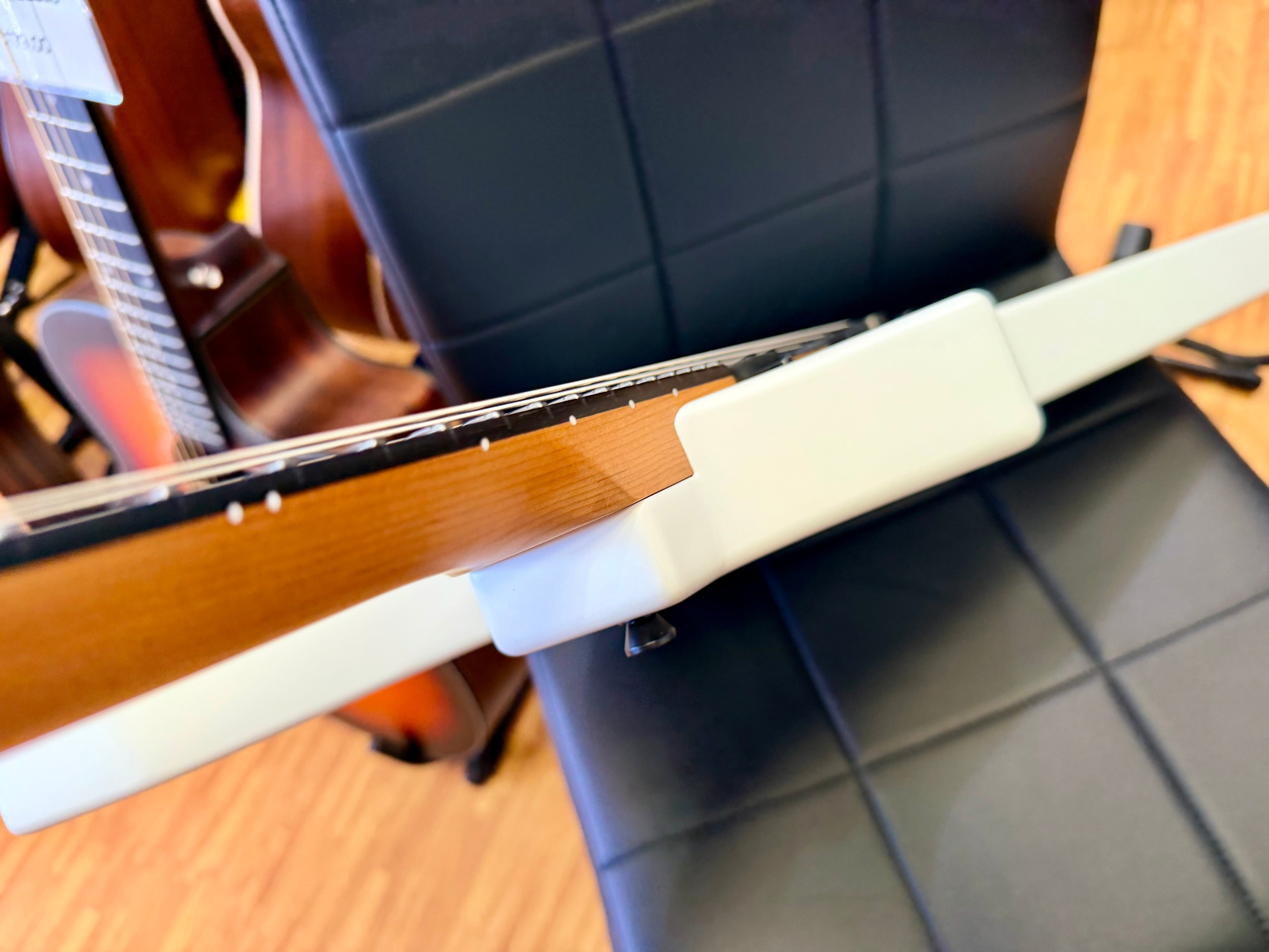 ⚡️NEW⚡️ Spira X-400 Satin White Offset Explorer Electric Guitar HH~ Roasted Neck