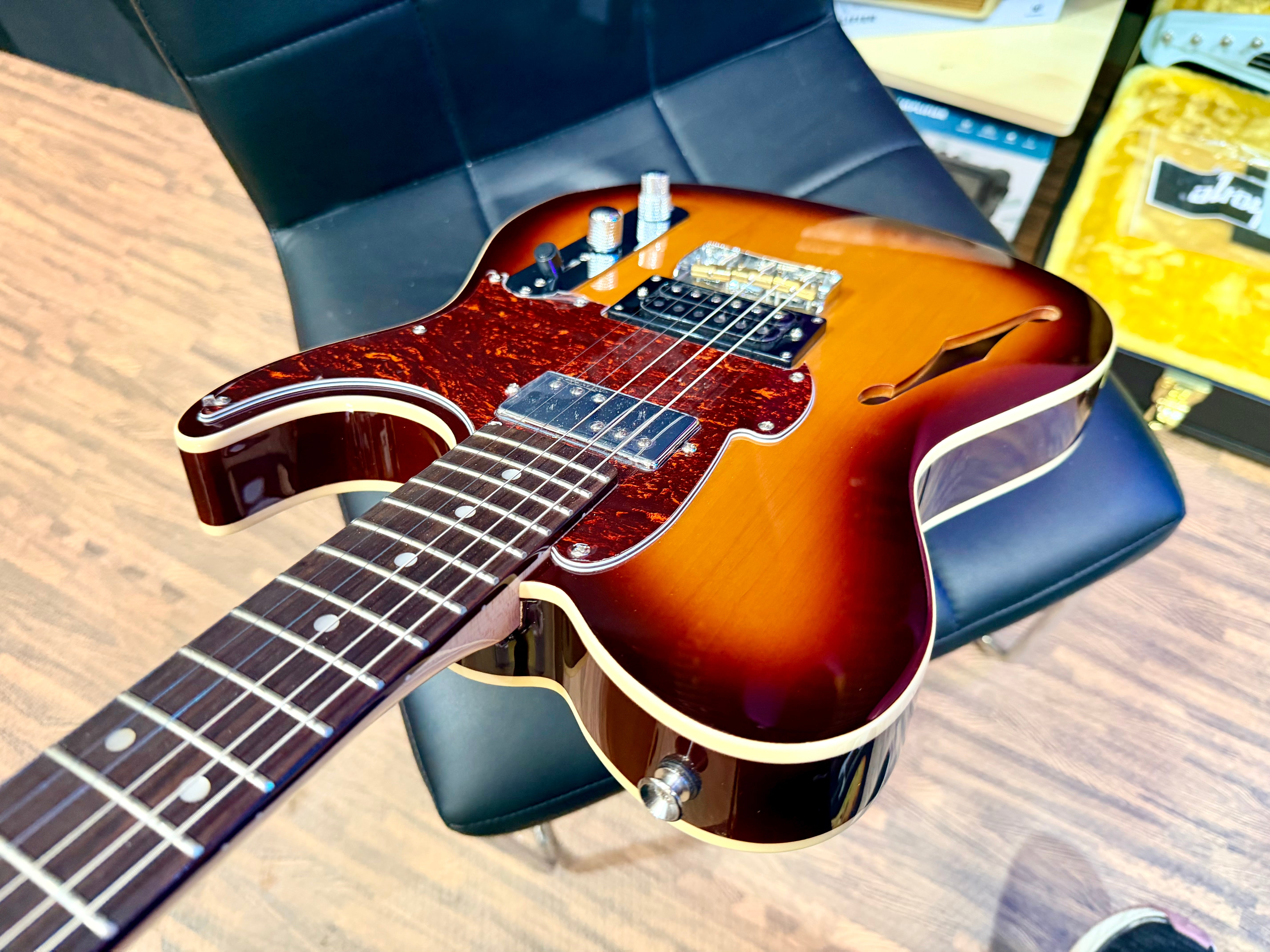 🔥RARE🔥 Vintage Country Squire Thinline Telecaster~ Pre Fret King Black Label!