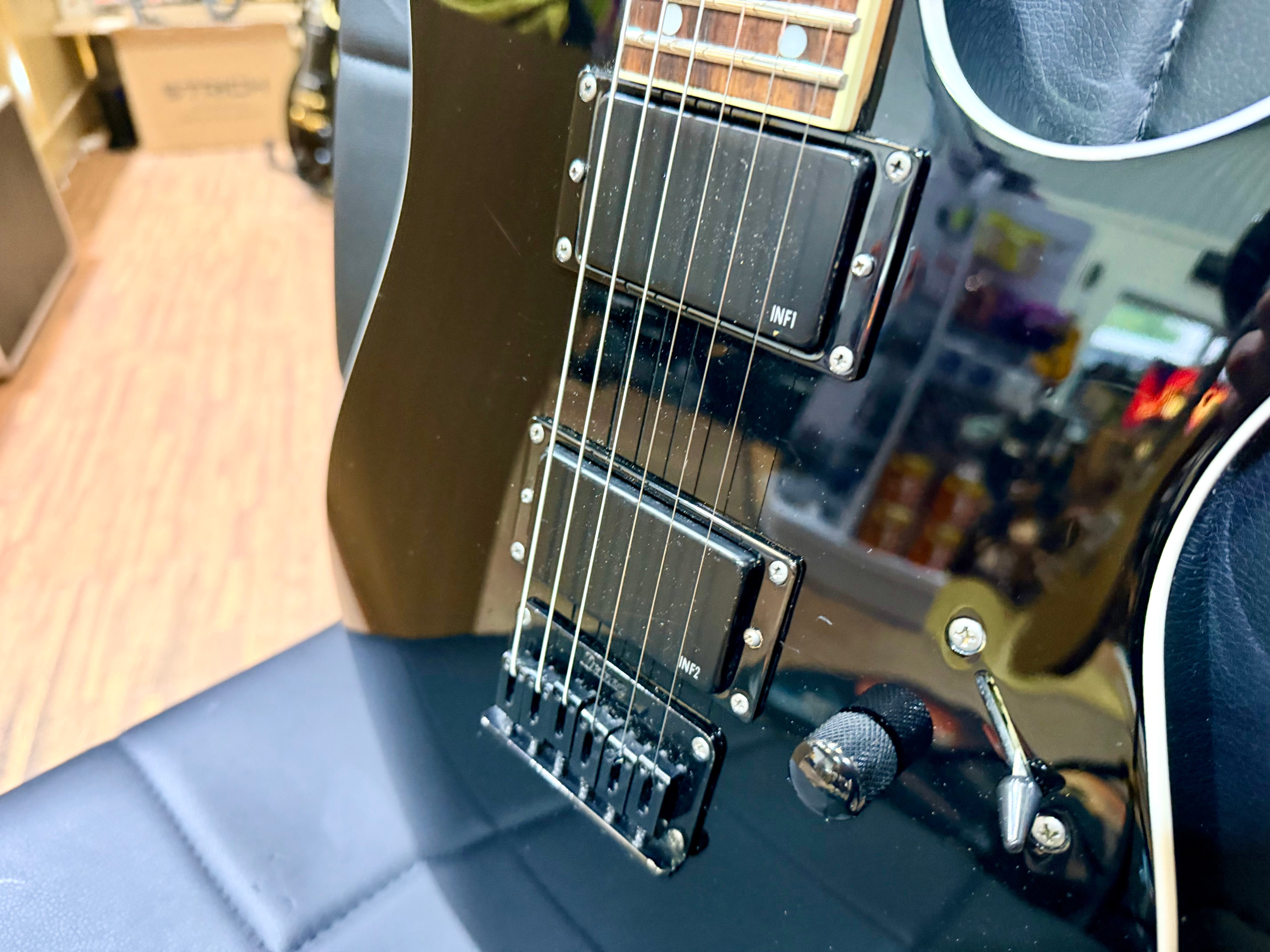 🔥2008🔥 Ibanez RGR321 EX Black Electric Guitar~ Hardtail Super Strat~ Indonesia