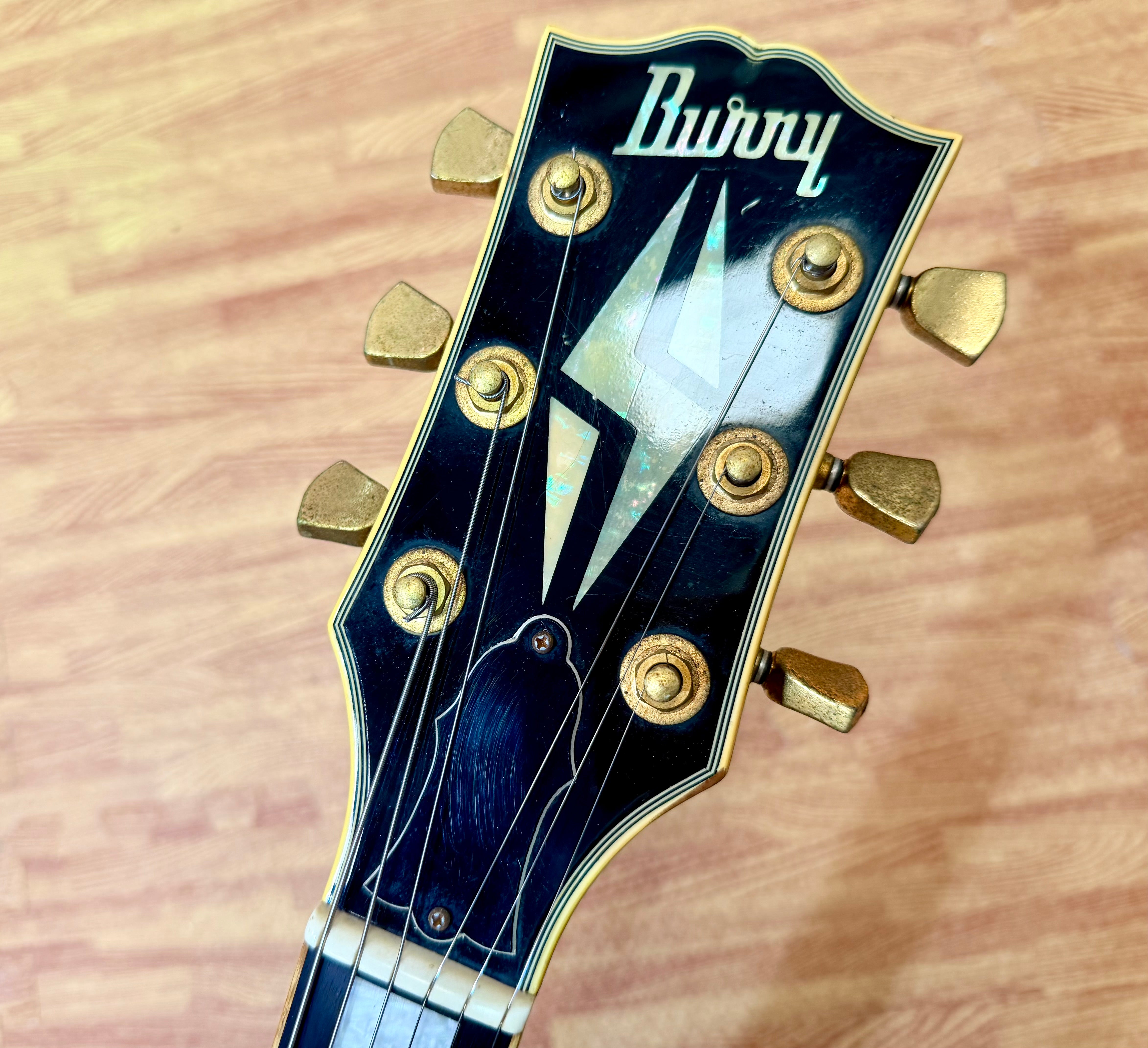 π₯1980βs MIJπ₯ Burny Les Paul Custom~ Cherry Sunburst~ Ebony~ Japan Import π―π΅