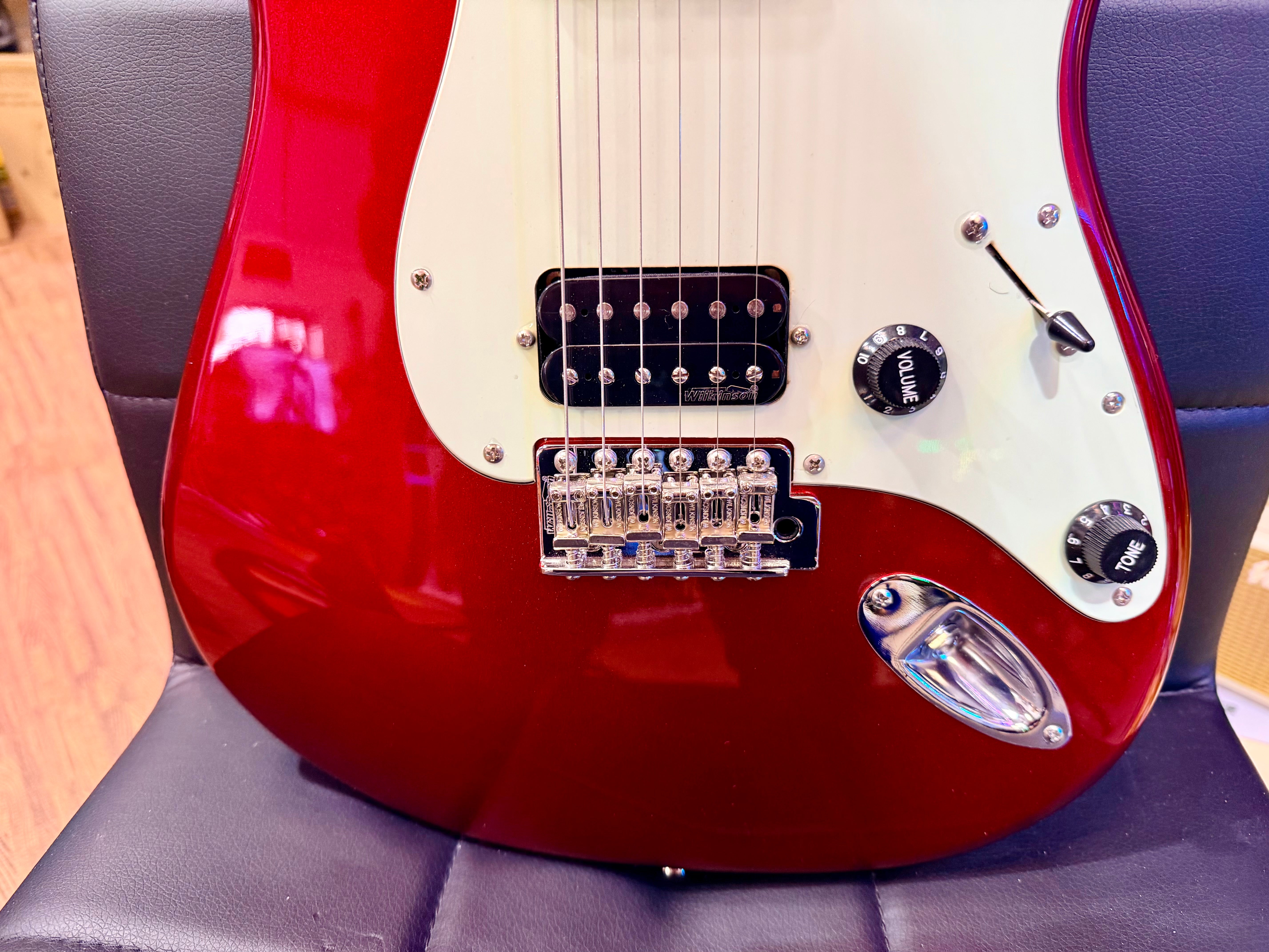 🔥RARE🔥 Vintage V6 ReIssued HH Electric Guitar Candy Apple Red Wilkinson Strat!