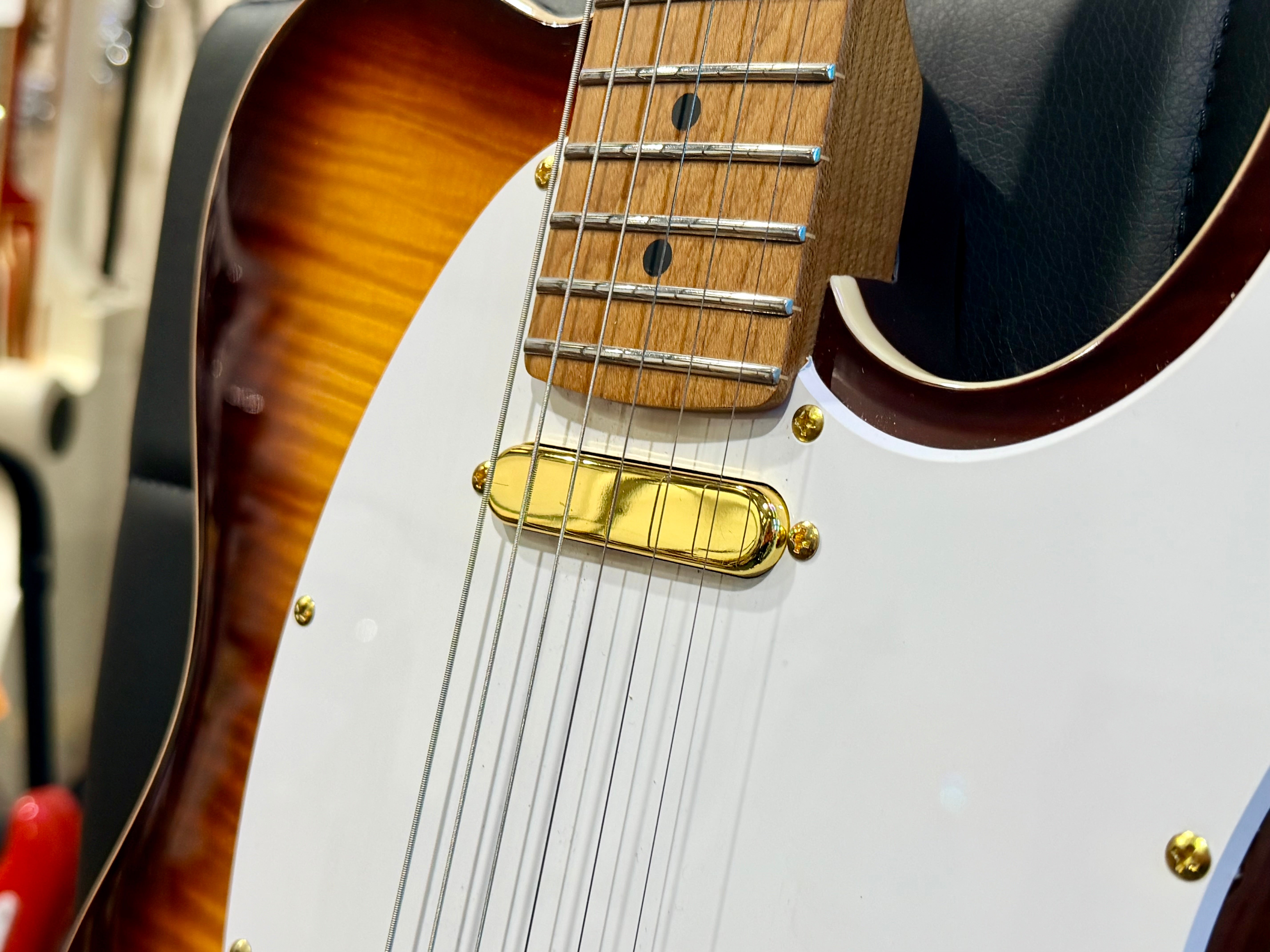 ☀️RICHIE KOTZEN☀️ JET JT-600 Roasted Maple Telecaster Style Guitar~Tobacco Burst