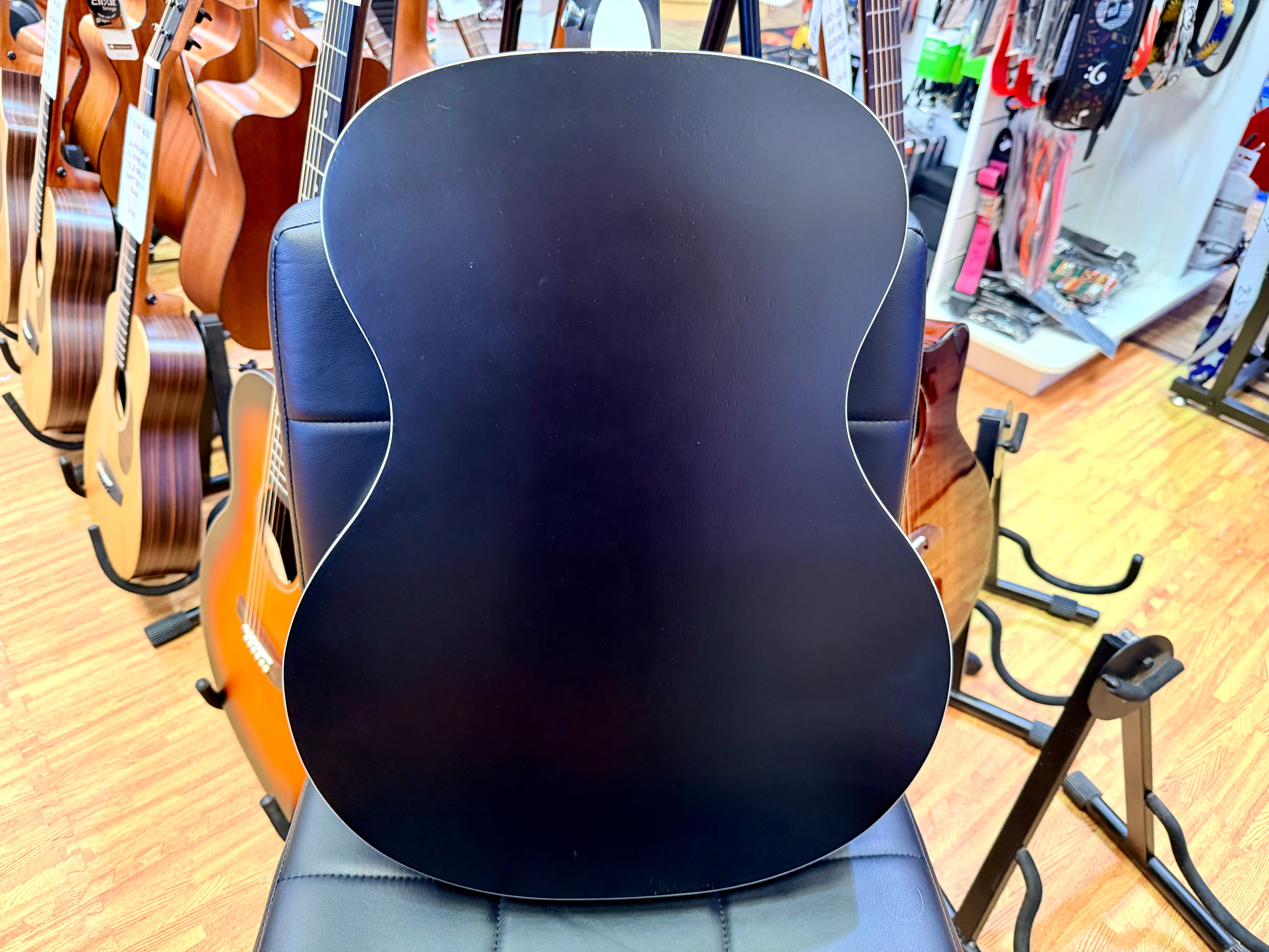 πNEWπ Vintage VE330 Electro Acoustic Guitar~ Gloss Black~ Solid Spruce Top!