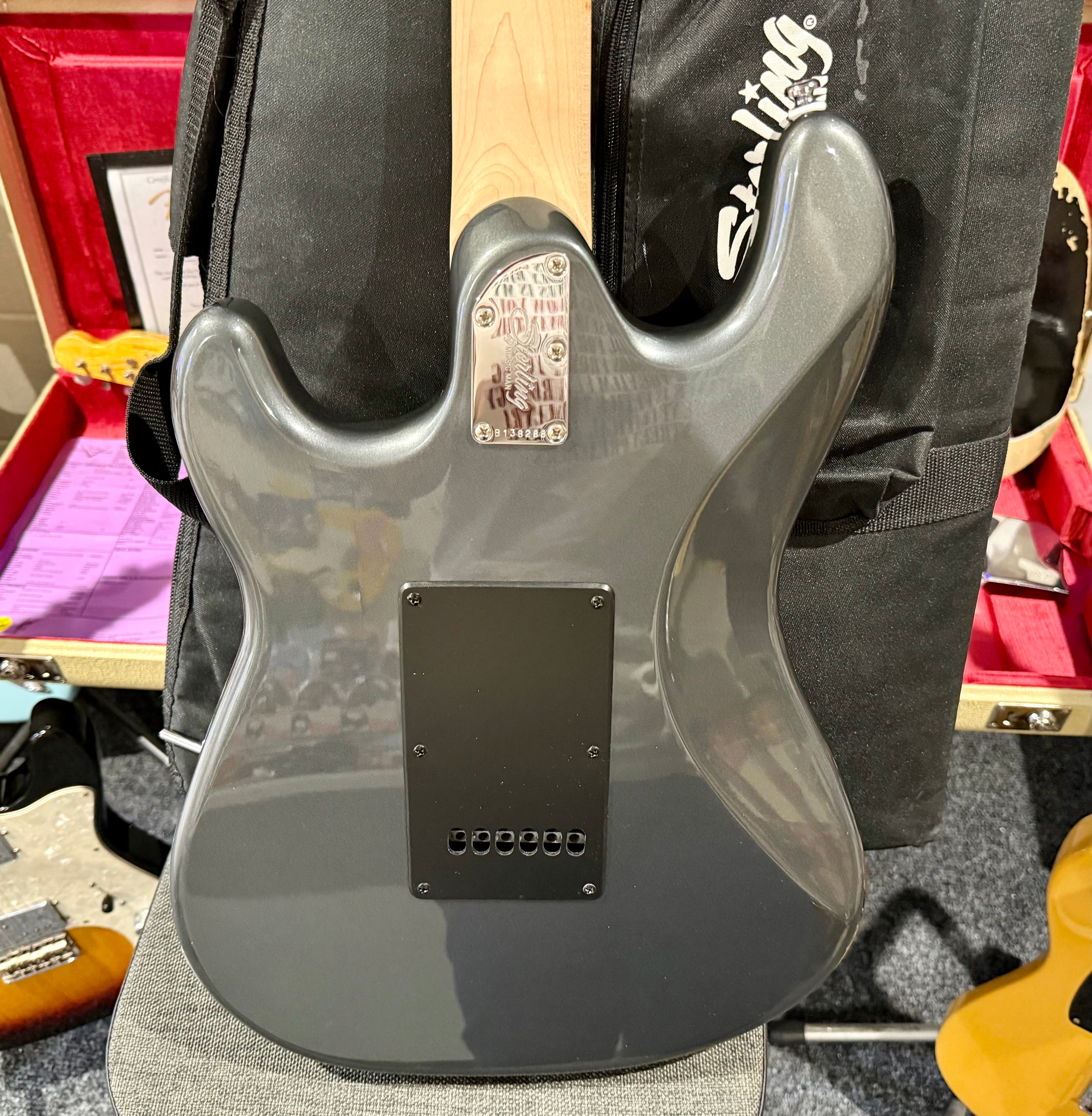 🌟MINT🌟 Sterling by Music Man SUB CT30 Cutlass SSS~ Charcoal Frost + Gig Bag!