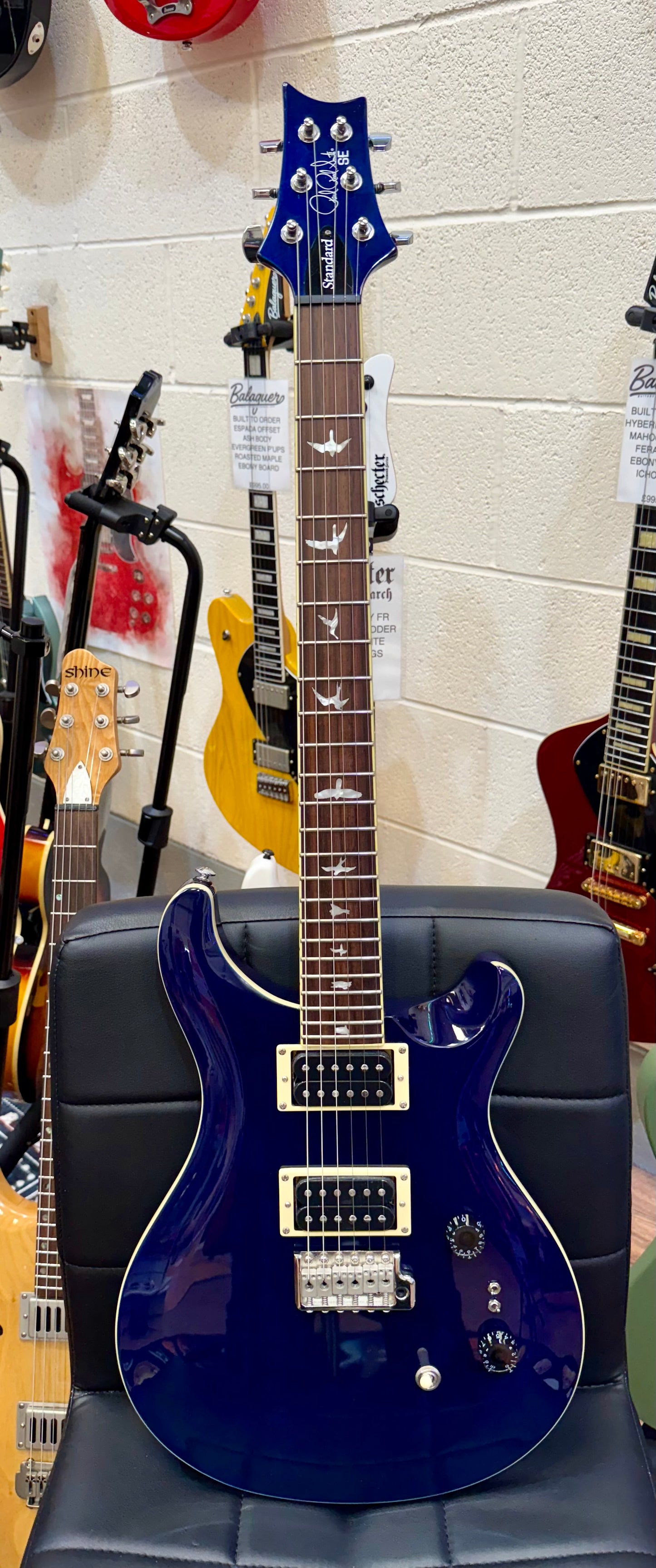 ๐MINT 2022๐ PRS SE Standard 24-08 In Translucent Blue~ Coil Splitting + Gig Bag