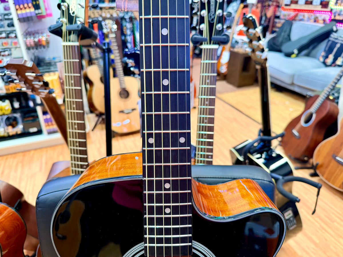 Brunswick BTK50BK Advanced Stage Electro Acoustic Guitar~ Black Gloss Cutaway