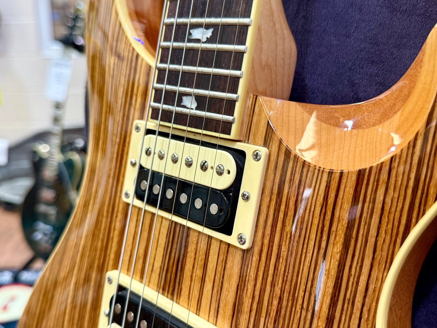 🦓 ZEBRAWOOD LTD EDITION 🦓 PRS SE Custom 24 Exotic~ 2017 Rare Finish~ Coil Tap!