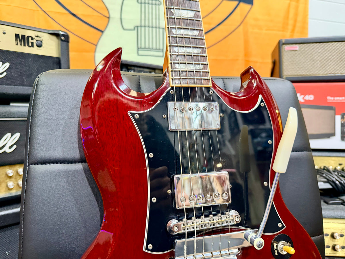 π₯ 1998 Gibson USA SG Standard In Heritage Cherry with Lyre Vibrola + Case π₯