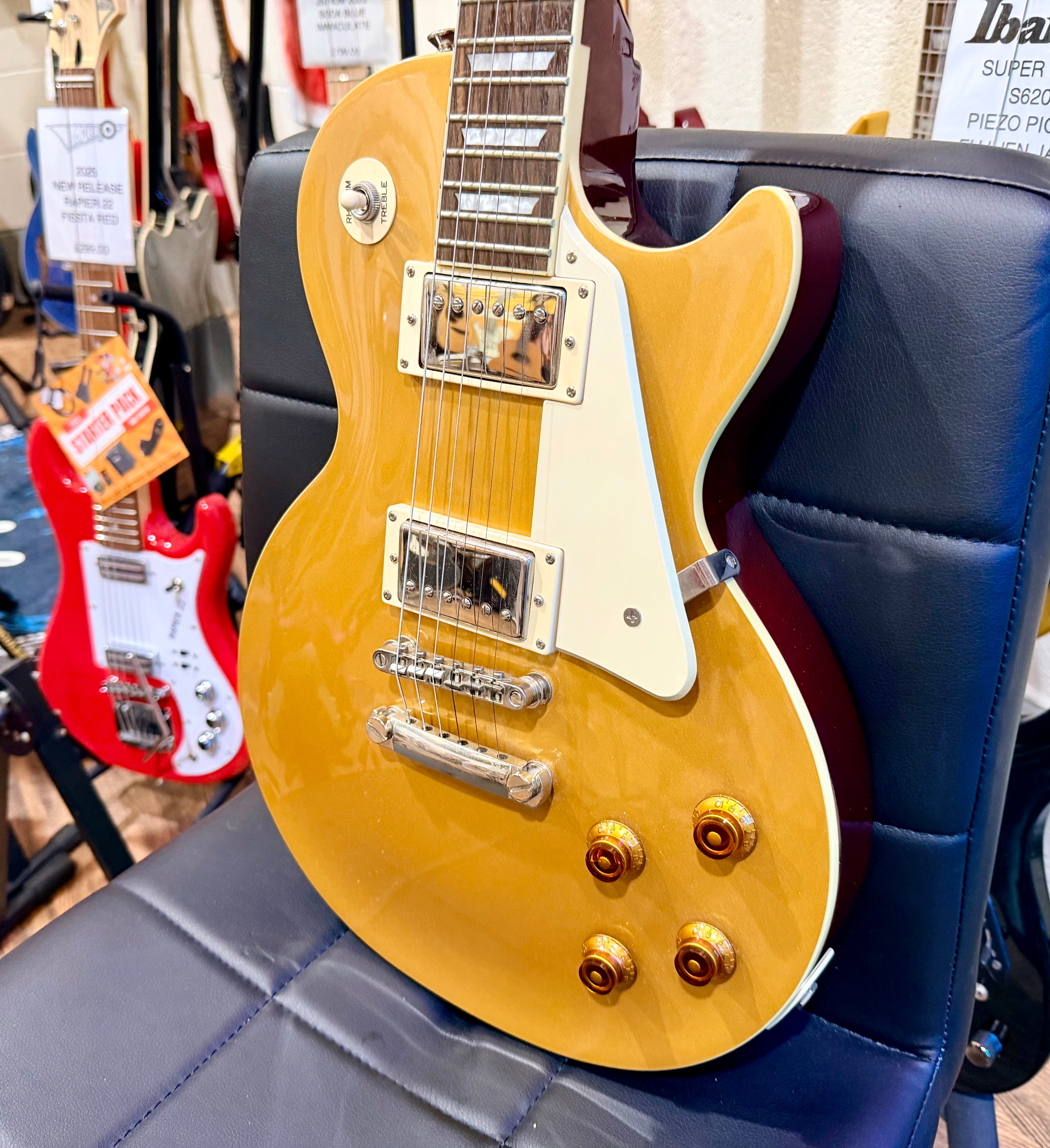 🌟2012🌟 Epiphone Les Paul Standard Gold Top~ Electric Guitar~ Lovely Condition!