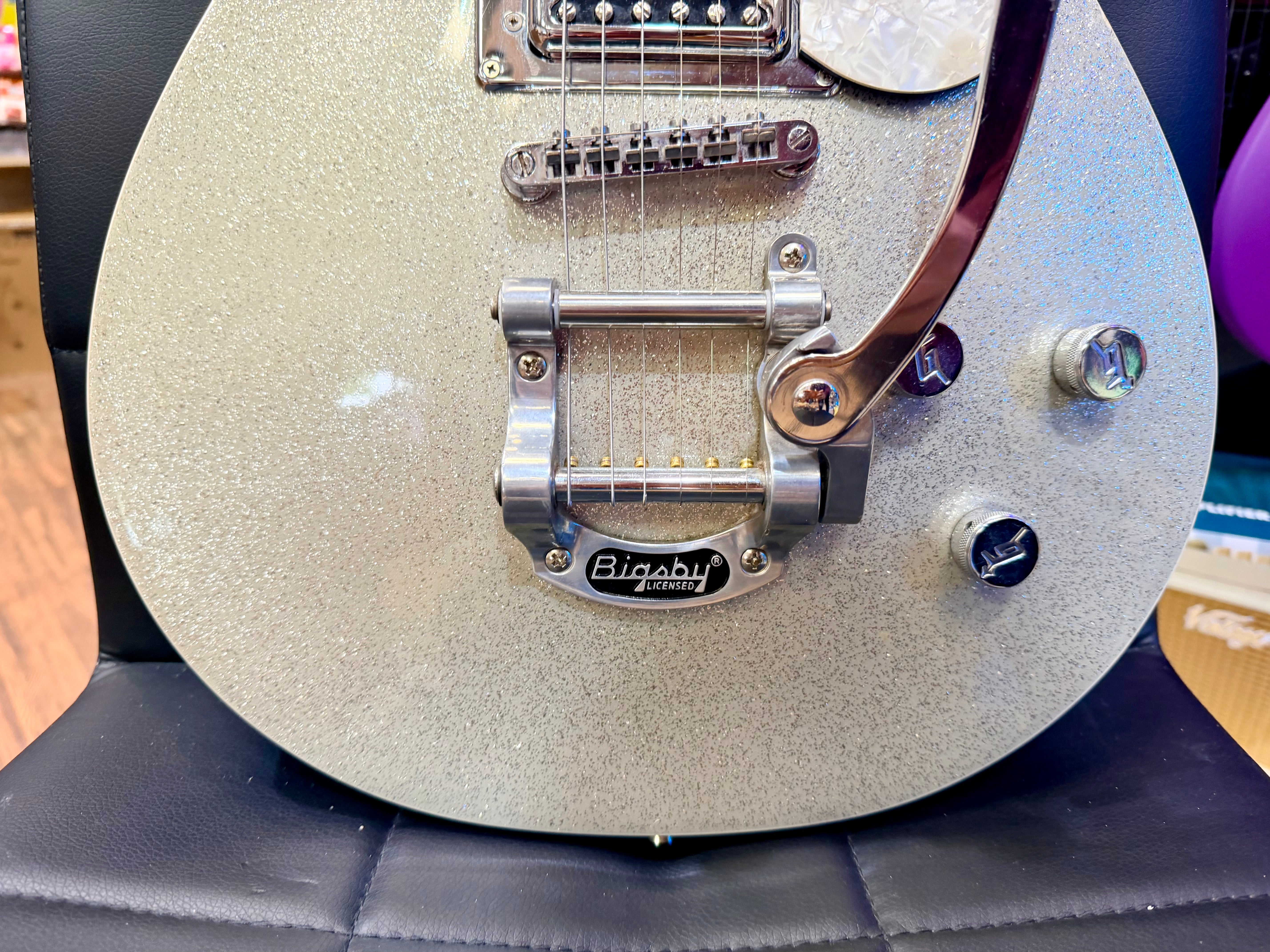 ✨2014✨ Gretsch G5439T Electromatic Pro Jet W/Bigsby~ Silver Sparkle Metallic!