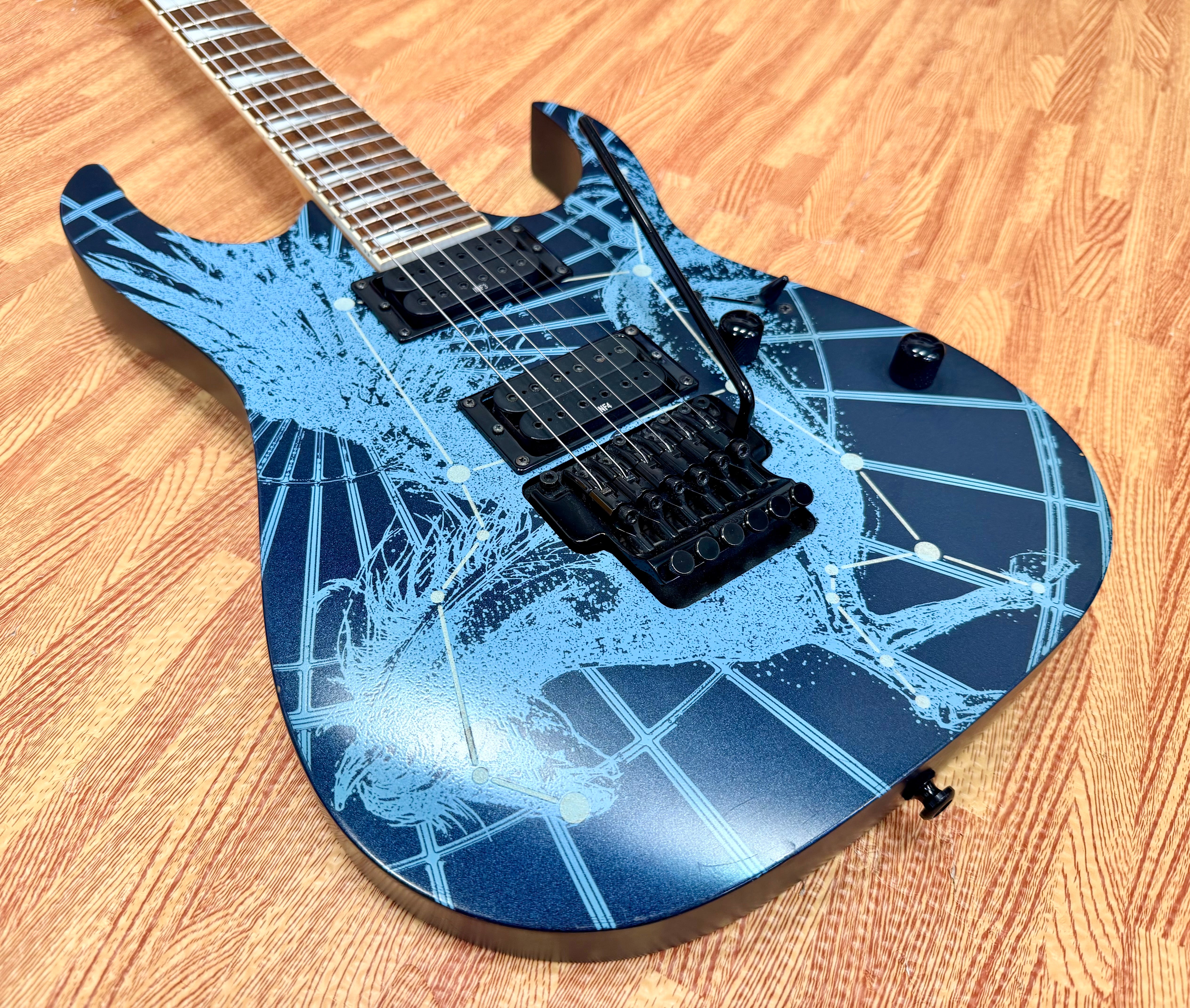 🔥RARE🔥 Ibanez RG09LTD Pegasus Royal Blue~ 2009 Limited Edition~ Glow In The Dark!