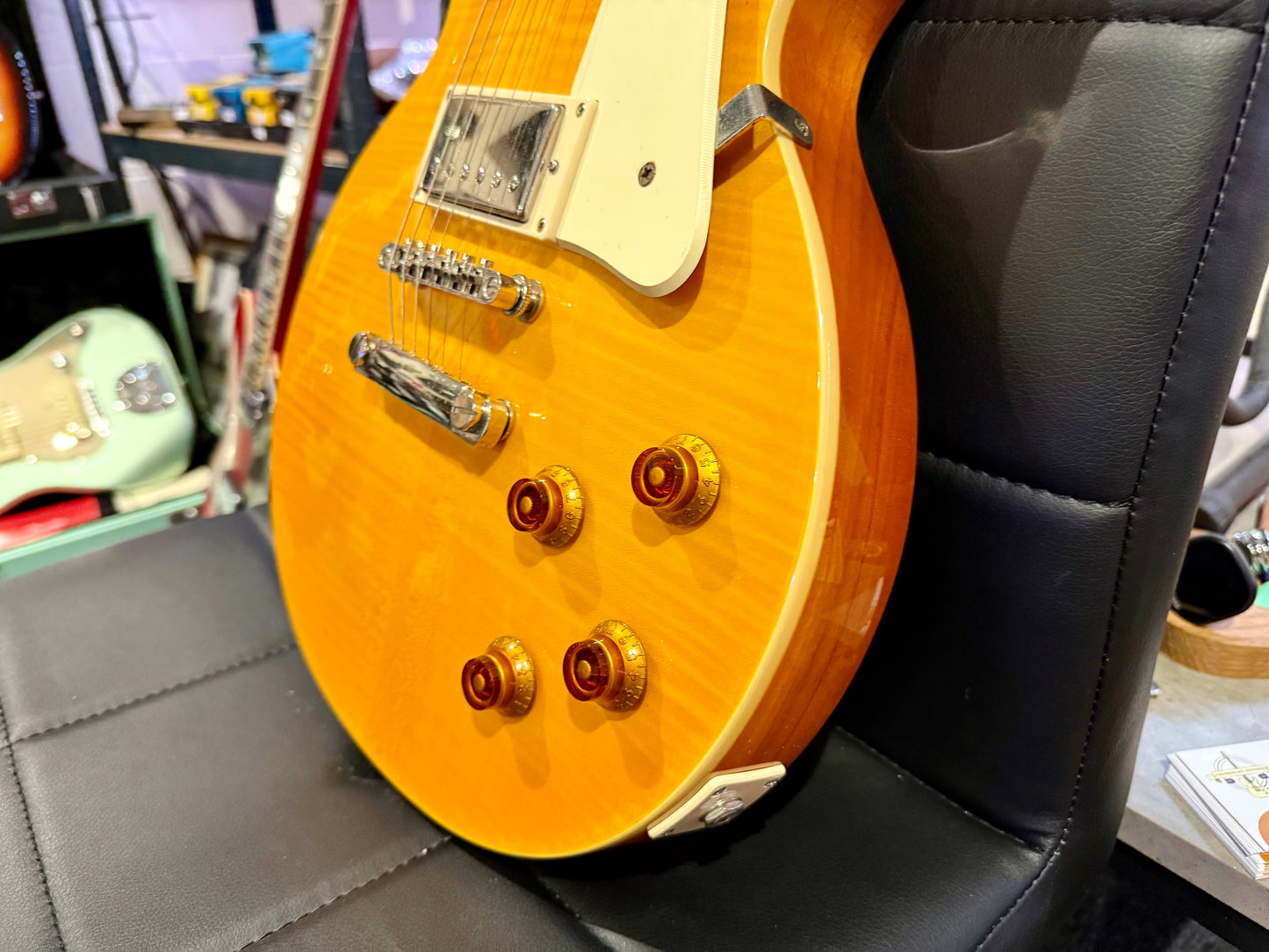 🌟RARE ANTIQUE NATURAL🌟 Epiphone Les Paul Standard~ 2010 Model~ Cherished!