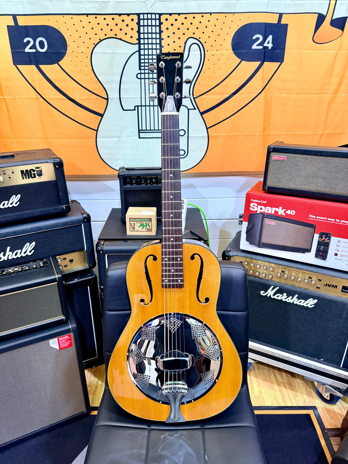 ✨ Tanglewood Parlour Resonator Acoustic Guitar~ Natural Gloss ✨