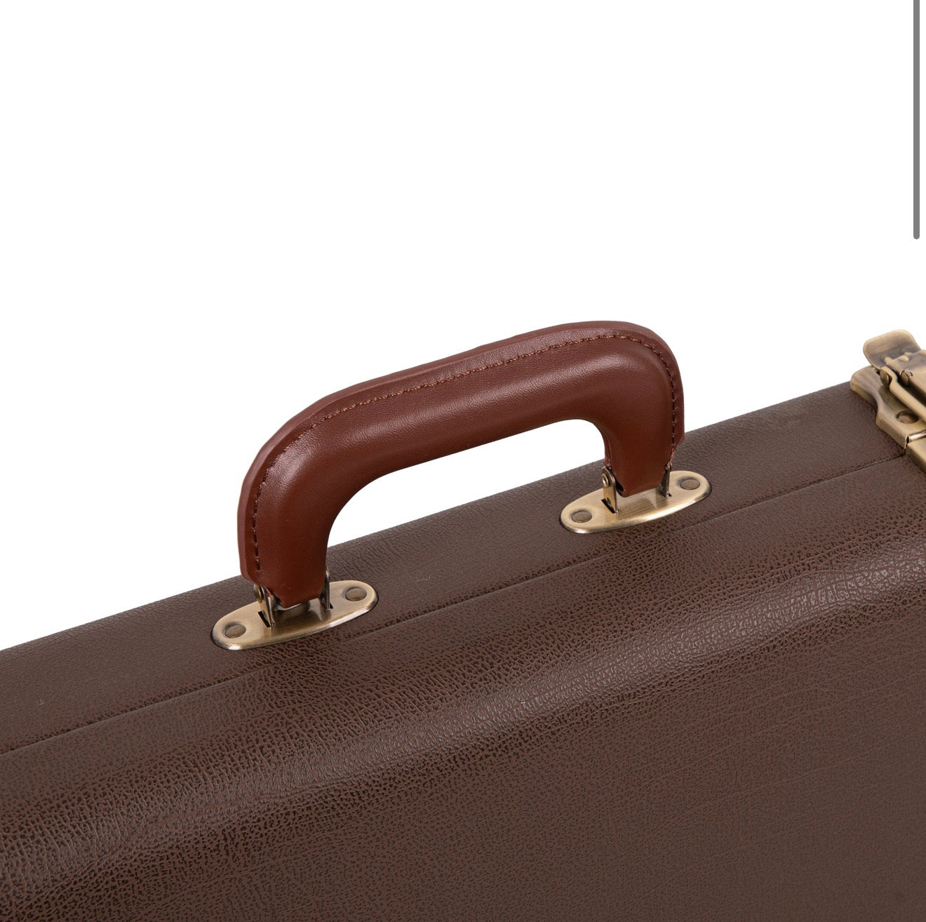 Deluxe Hard-Shell Wood Case Electric Guitars- Brown