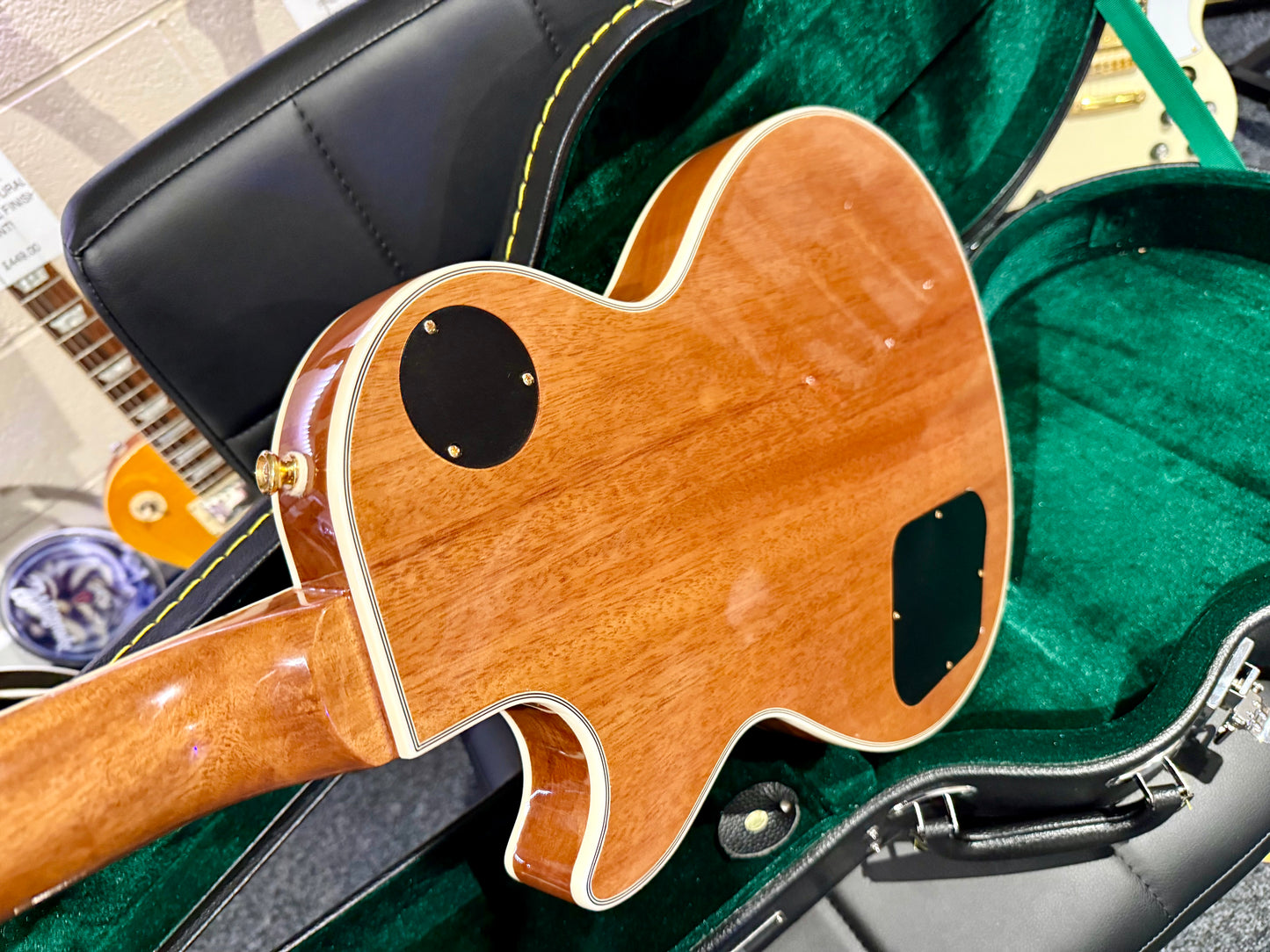 🔥MINT 2022🔥 Epiphone Les Paul Custom Koa Natural~ Gold Hardware~ Hard Case!
