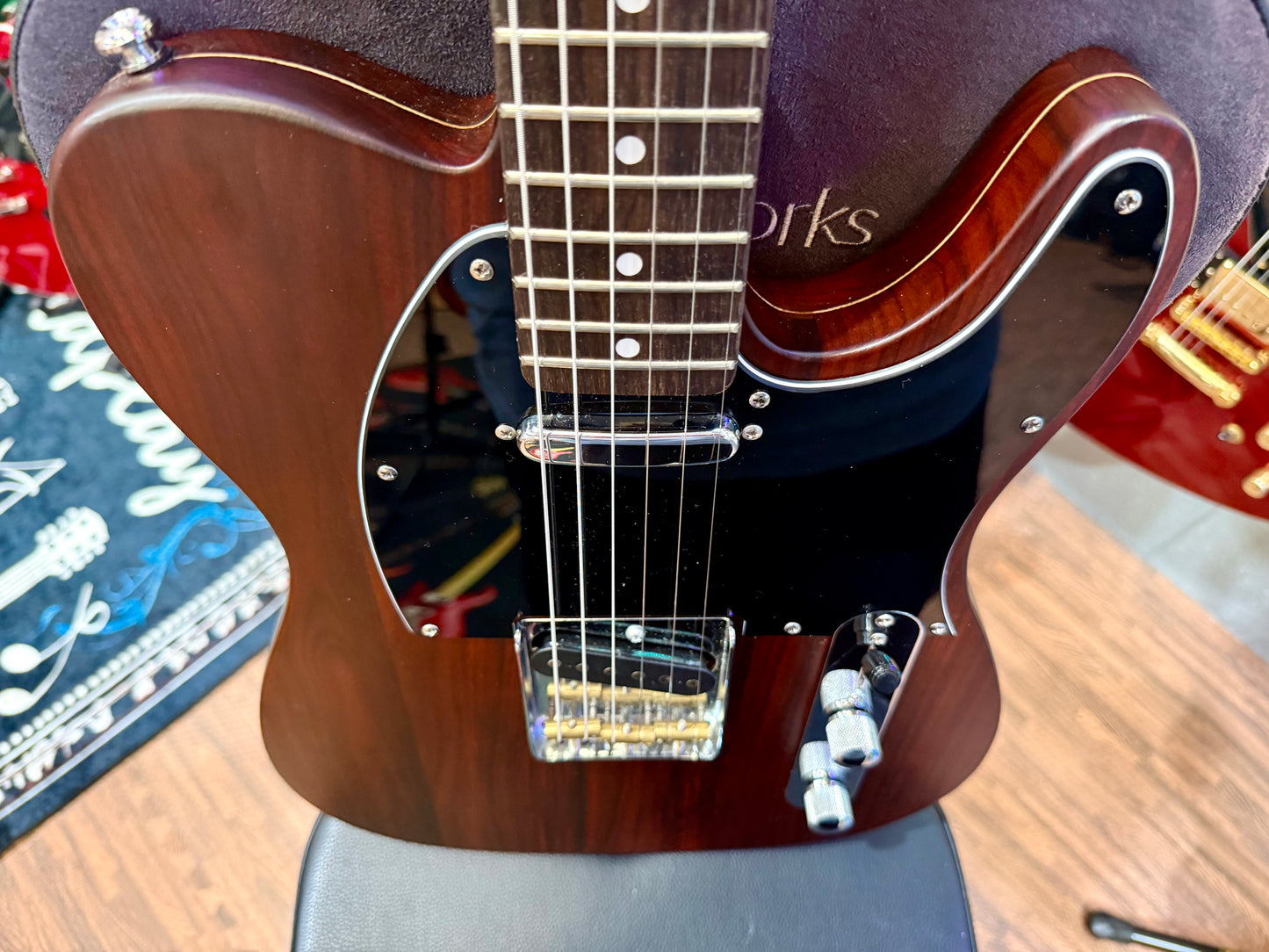 🪵 Custom Rosewood Telecaster~ George Harrison style~ REAL Rosewood~ 10lb:5 🪵