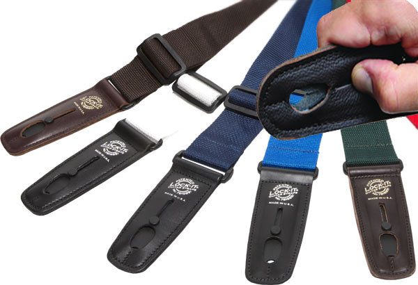 Lock-It Guitar Strap Polypro Series- 3” Black