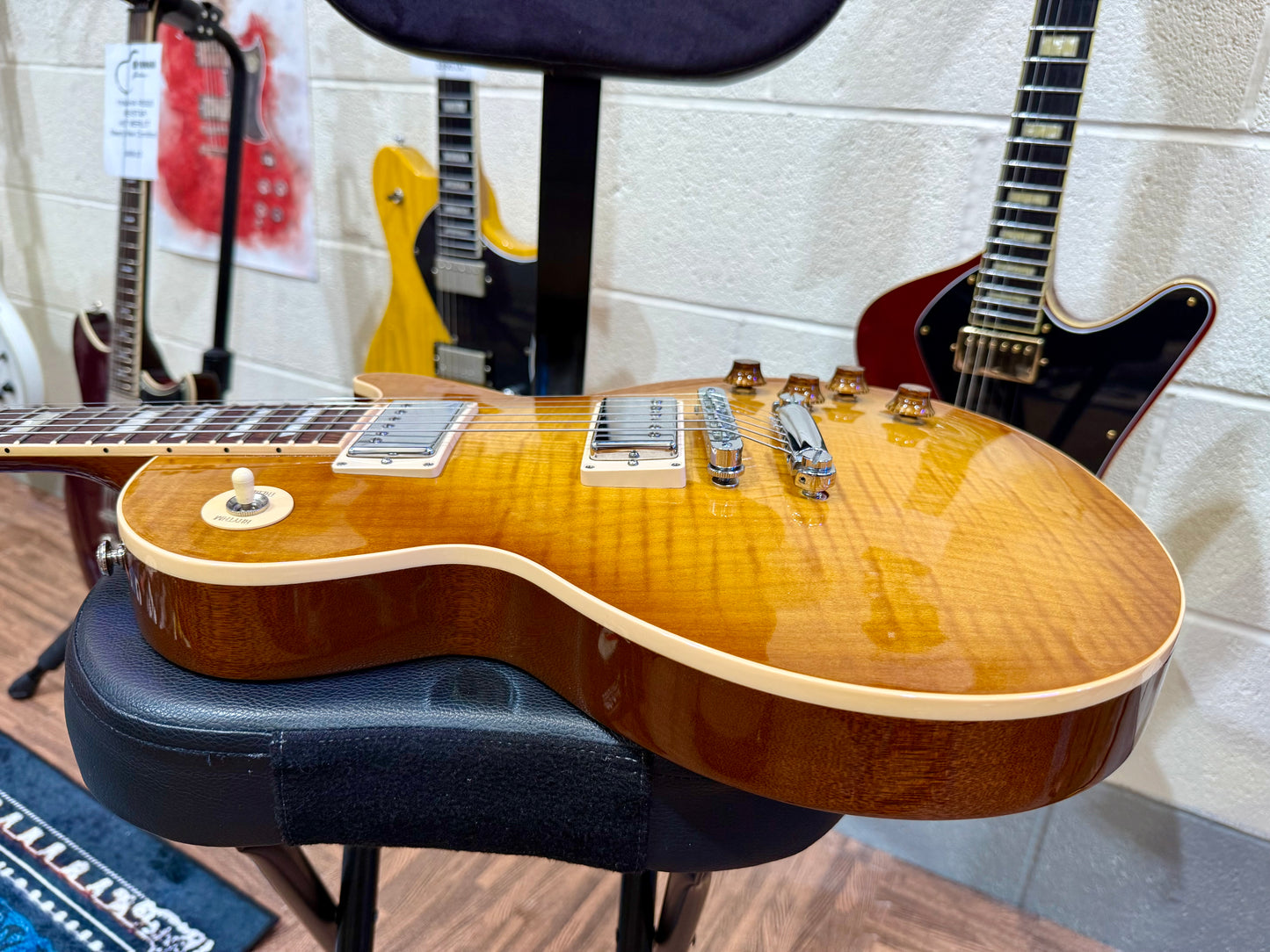 🔥2016 USA🔥 Gibson Les Paul Standard Honeyburst~ AAA Flame~ Hard Case & Candy!