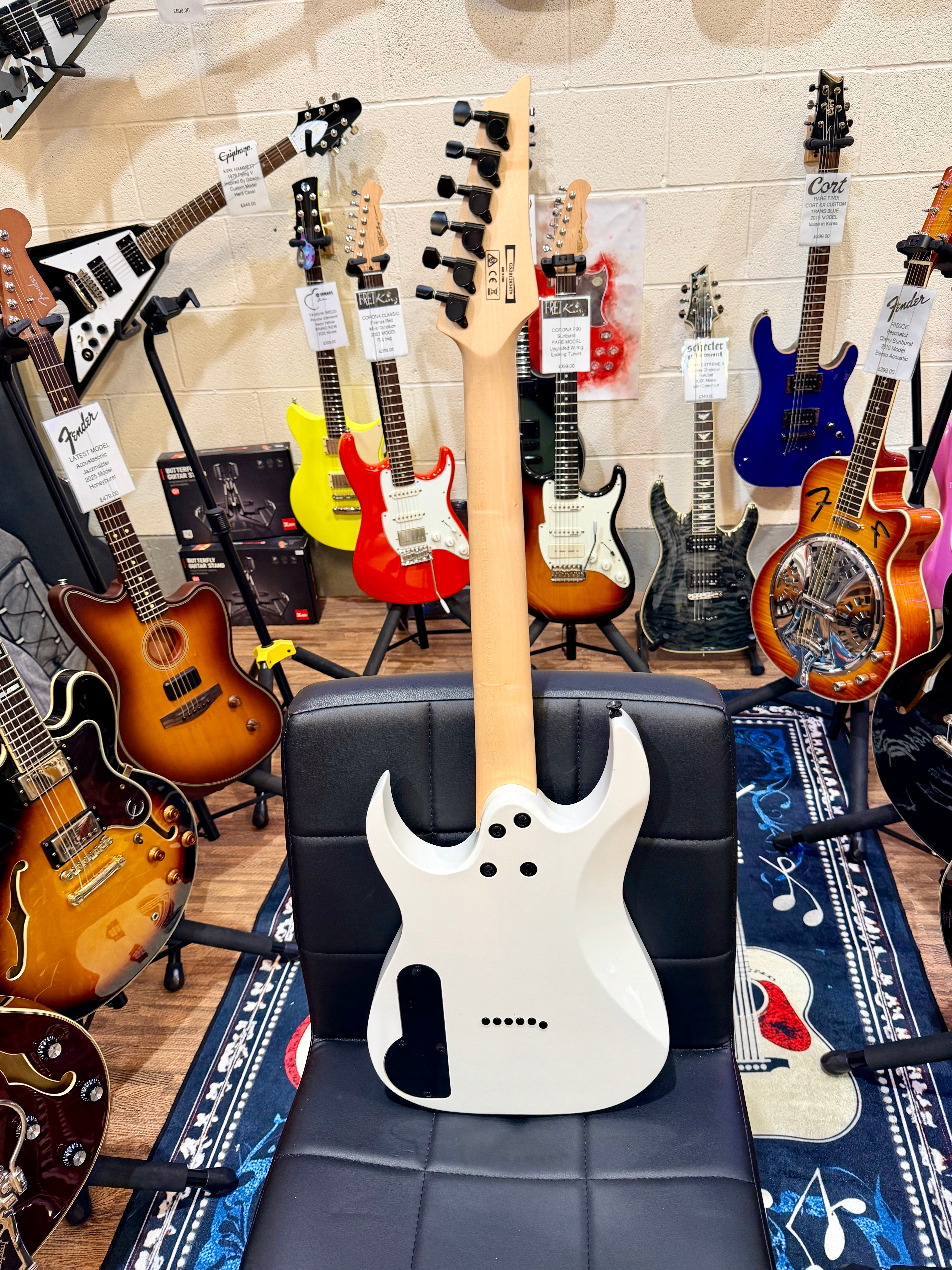 🔥 3/4 Size 🔥 Ibanez PGM Paul Gilbert Mikro Series Electric Guitar~ White!