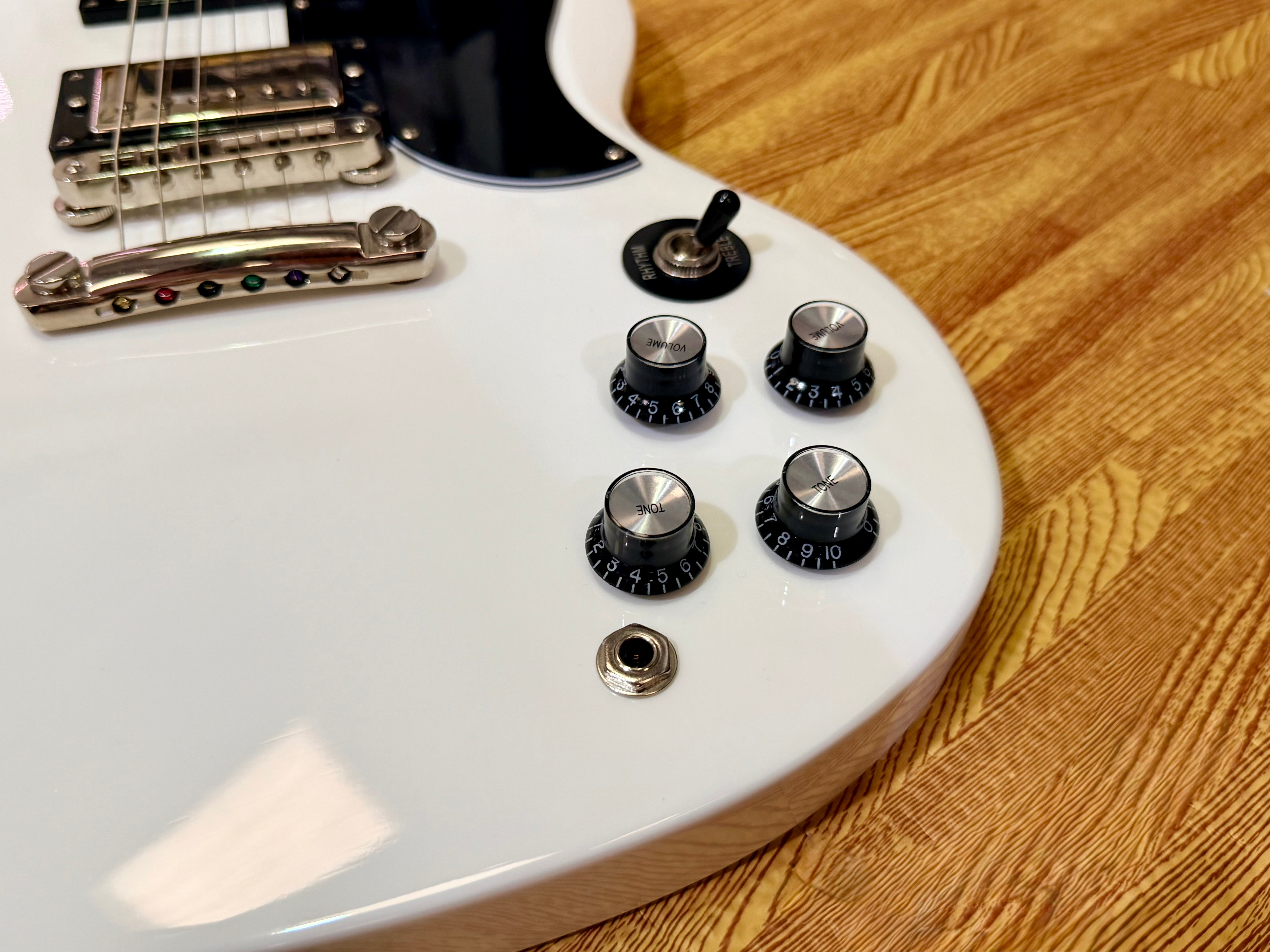 π₯2023π₯ Burny RSG-60 β63 Alpine White SG Electric Guitar~ Near Mint~ Fernandes!