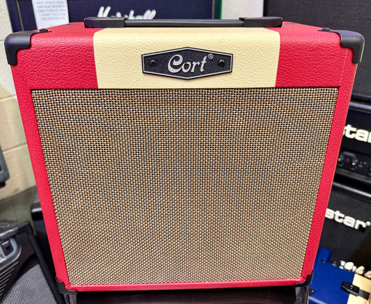 🎸NEW FOR 2025🎸 Cort CM15-R Red Combo Practice Amplifier~ Guitar Amp 15w