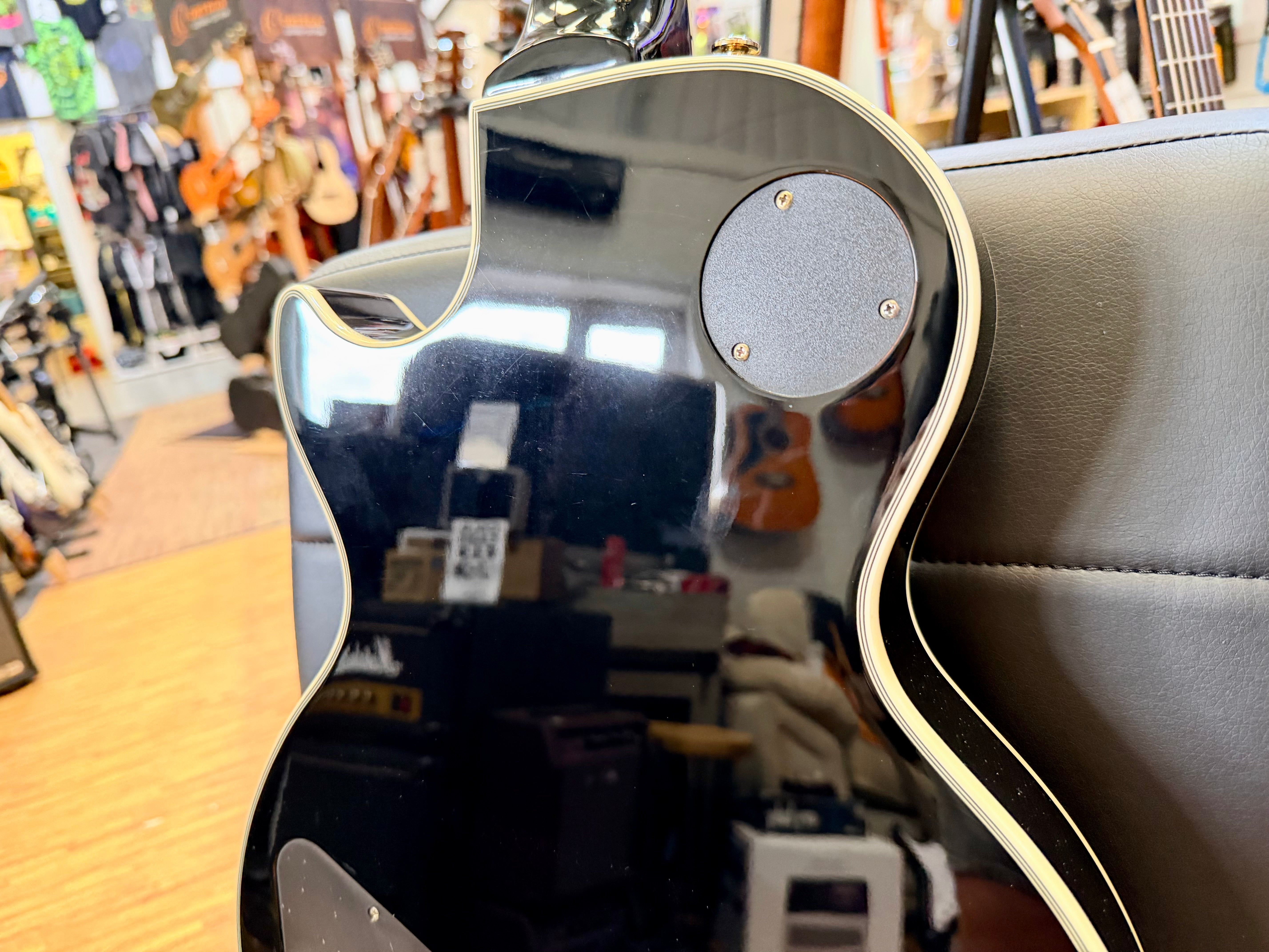 ✨2003✨ Epiphone Les Paul Custom~ Ebony~ Unsung Korea~ Black & Gold~ Cherished!
