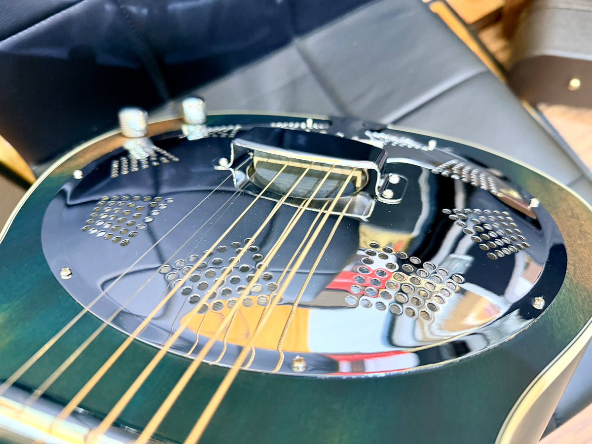 🔥NEW🔥 Ortega Americana Series RRG30E-DD Electro-Acoustic Resonator~ Denim!