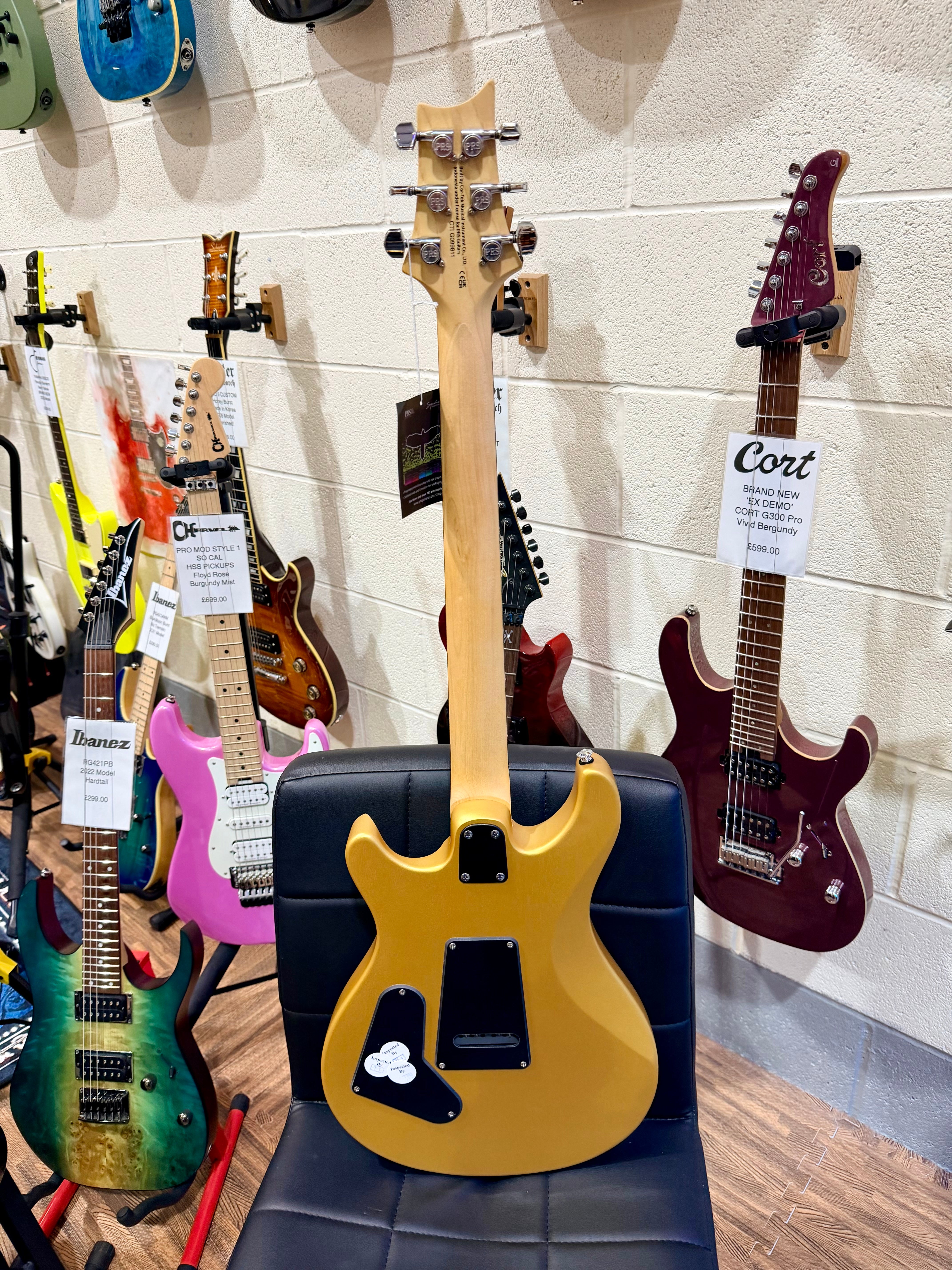 🌟NEW🌟 PRS SE CE24 Standard Satin~ Metallic Gold Electric Guitar~ Latest Model!