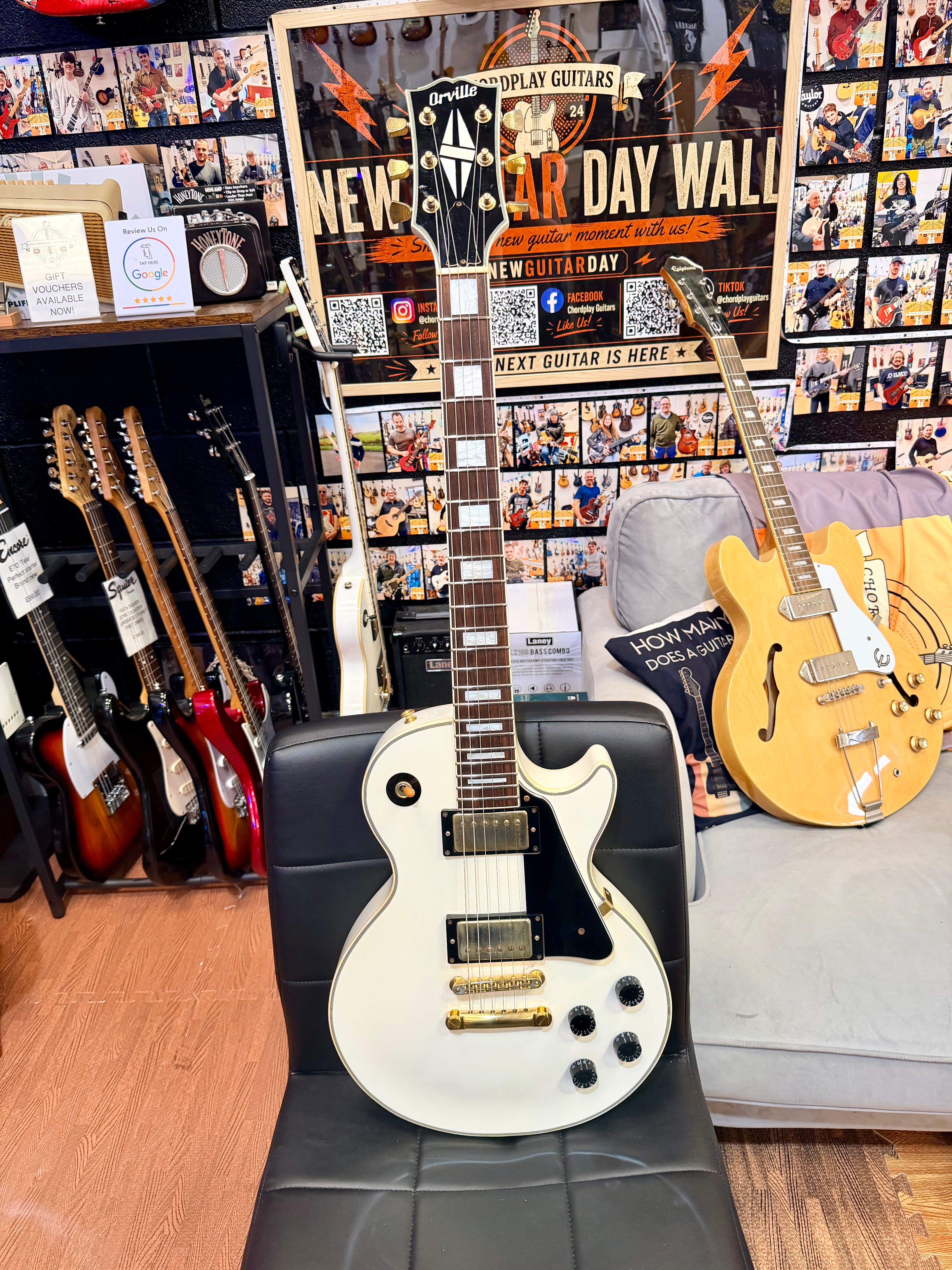 π―π΅ 1996 π―π΅ Orville LPC-75 Alpine White 1996 MIJ Les Paul Custom~ Japan Import!