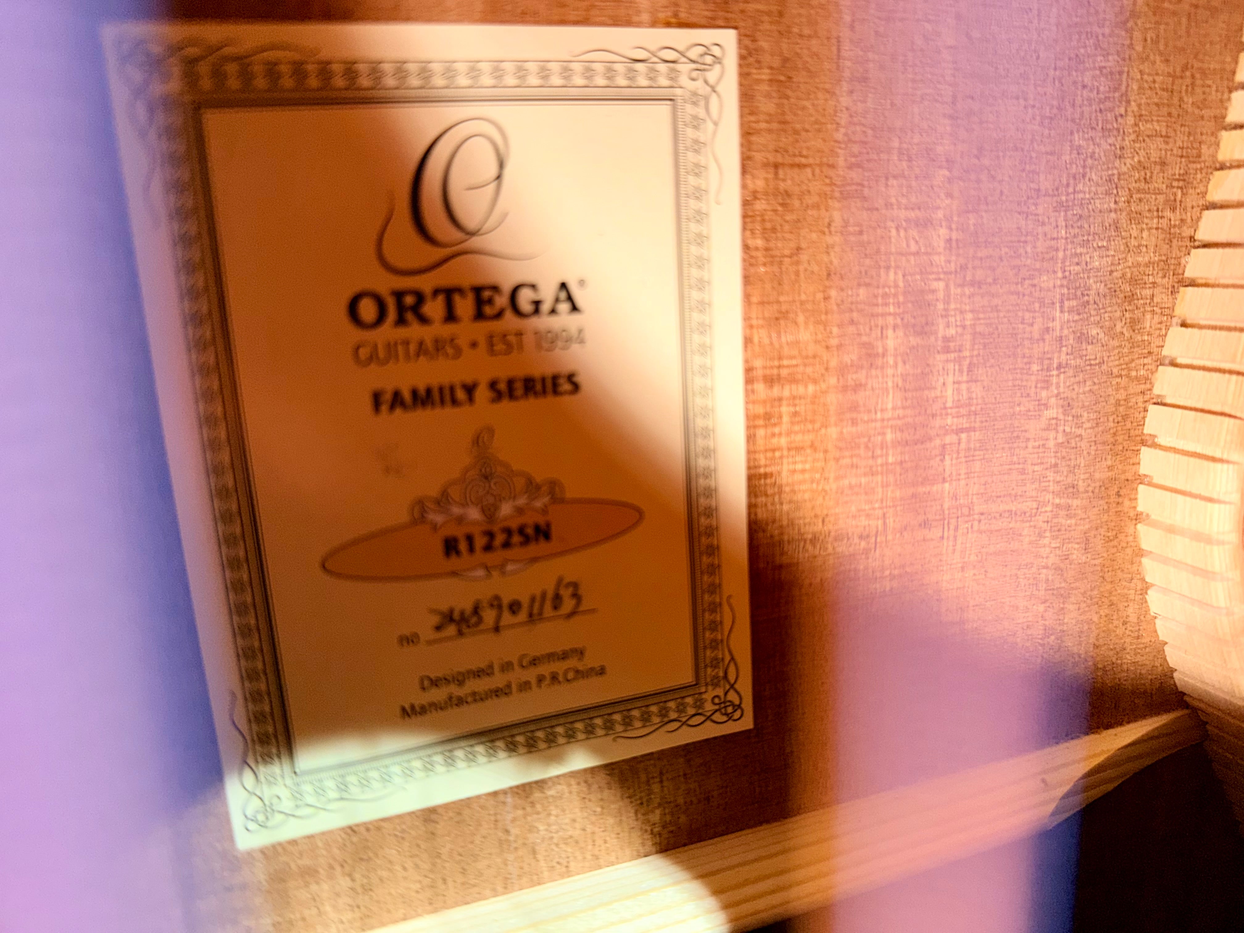 🔥FREE GIG BAG🔥 Ortega R122SN Classical Acoustic Guitar~ Family Series~ NEW!