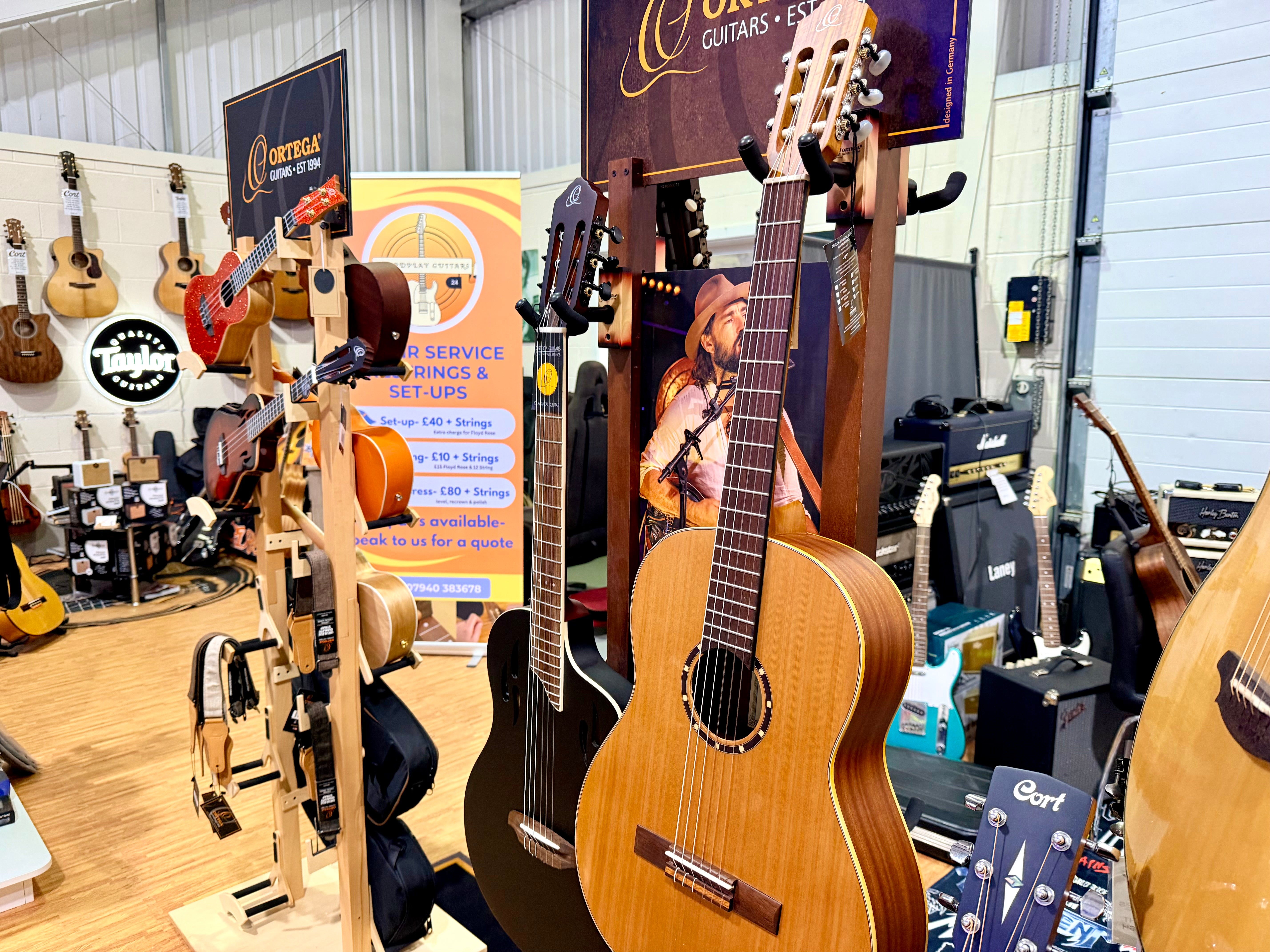 🔥NEW🔥 Ortega TourPlayer Electro-Acoustic Classical Guitar~ Nylon Thin~ Black!