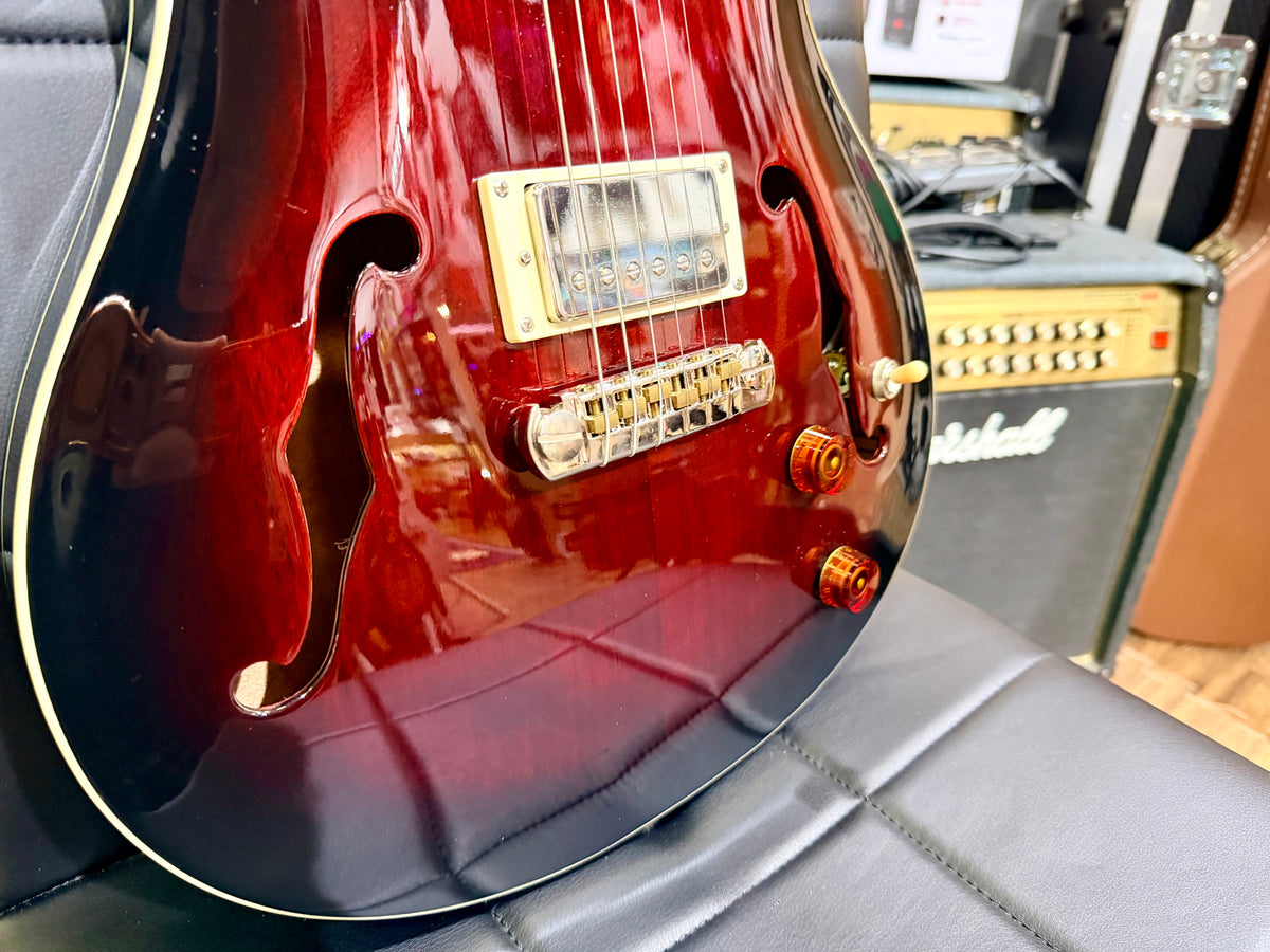 π₯2022π₯ PRS SE Standard Hollowbody Fire Red Burst + Hard Case~ Cherished!